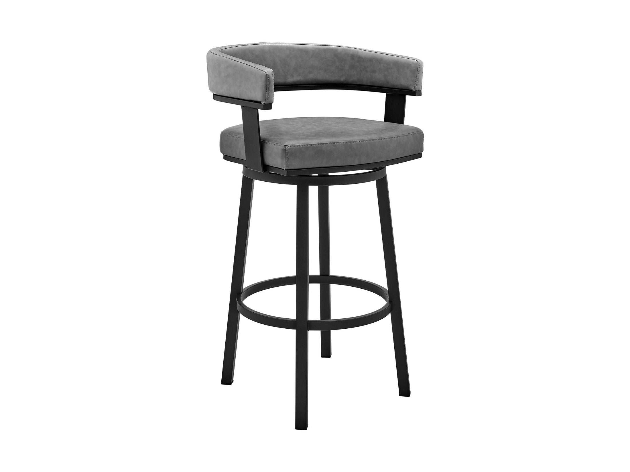 Cohen - Swivel Bar Stool - Black Finish