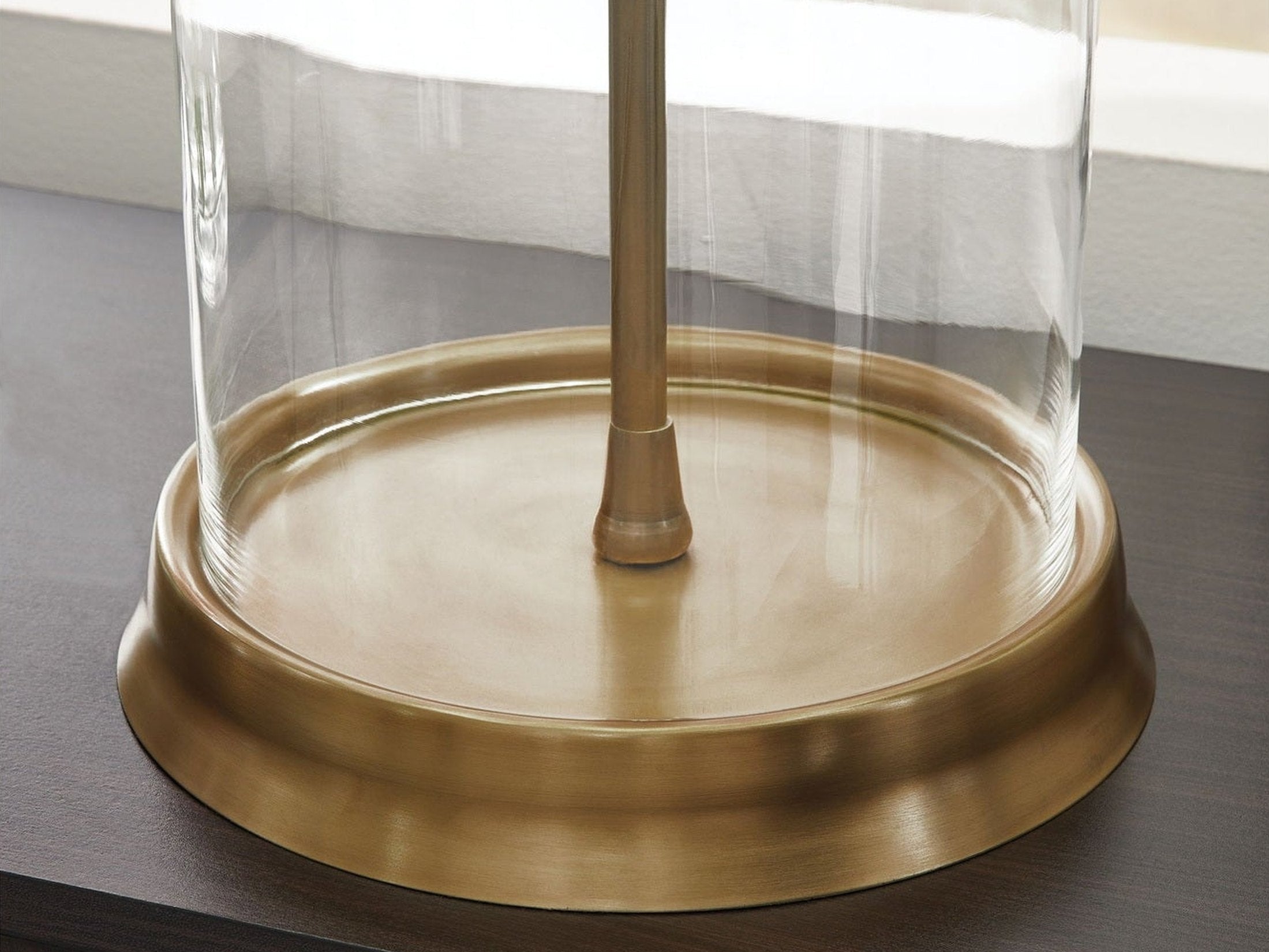 Gizeh - Glass Table Lamp - Clear / Gold Finish