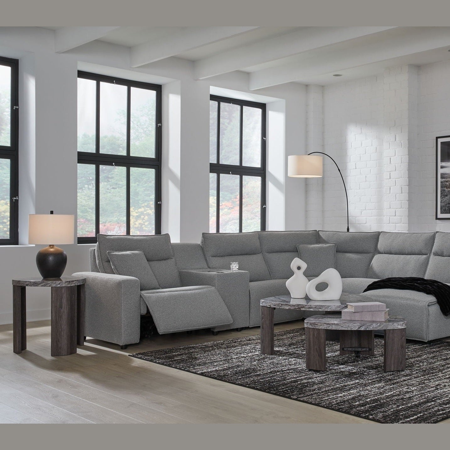 Modmax II - Reclining Sectional - Salt And Pepper