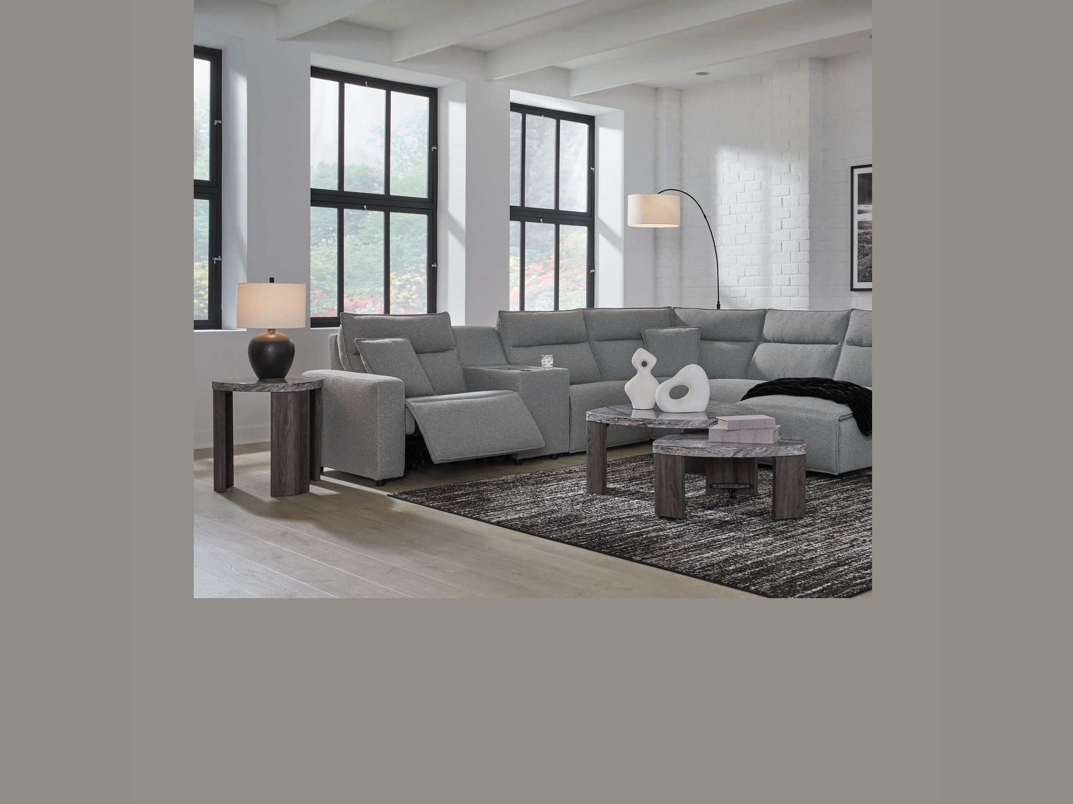 Modmax II - Reclining Sectional - Salt And Pepper