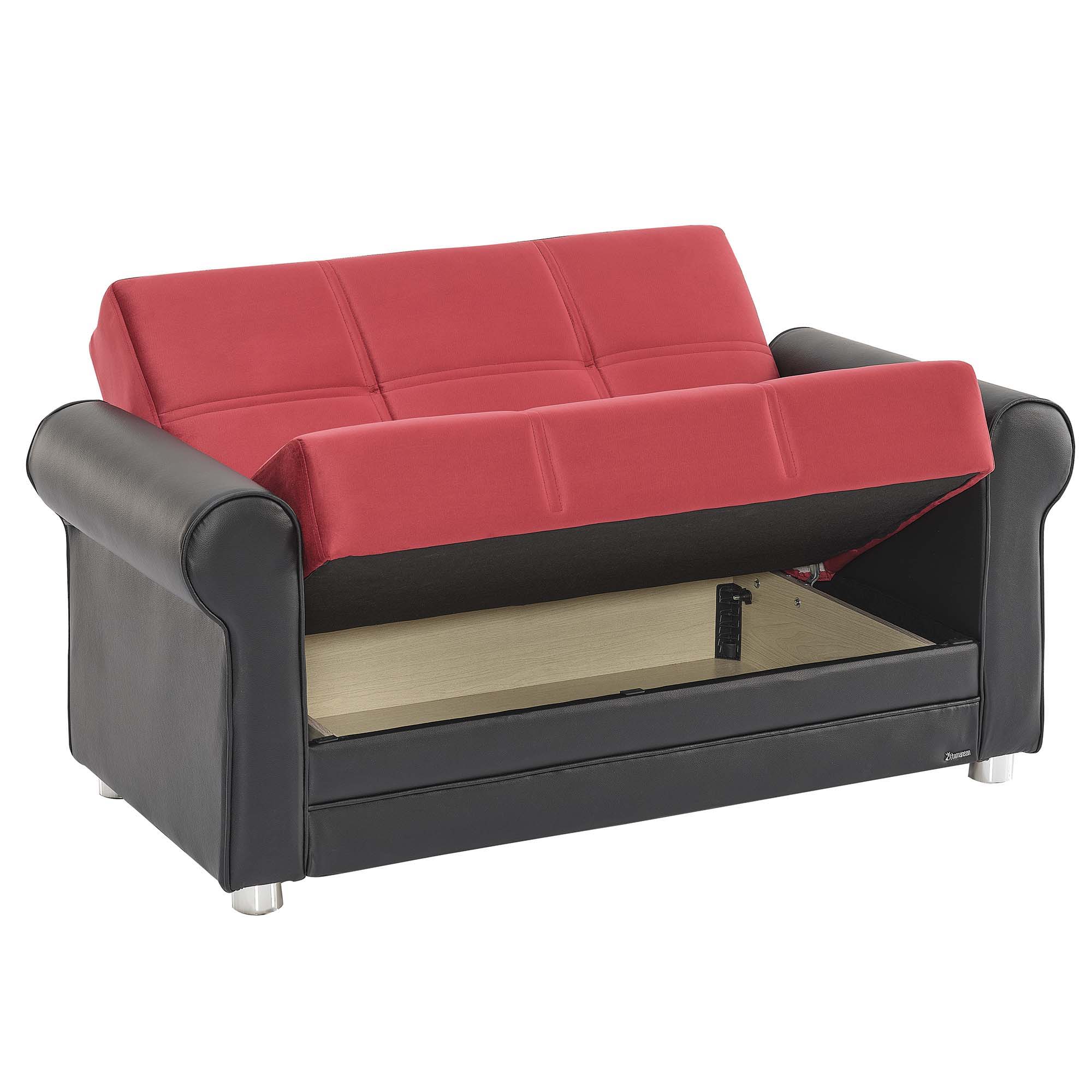 Ottomanson Avalon - Upholstered Convertible Loveseat With Storage