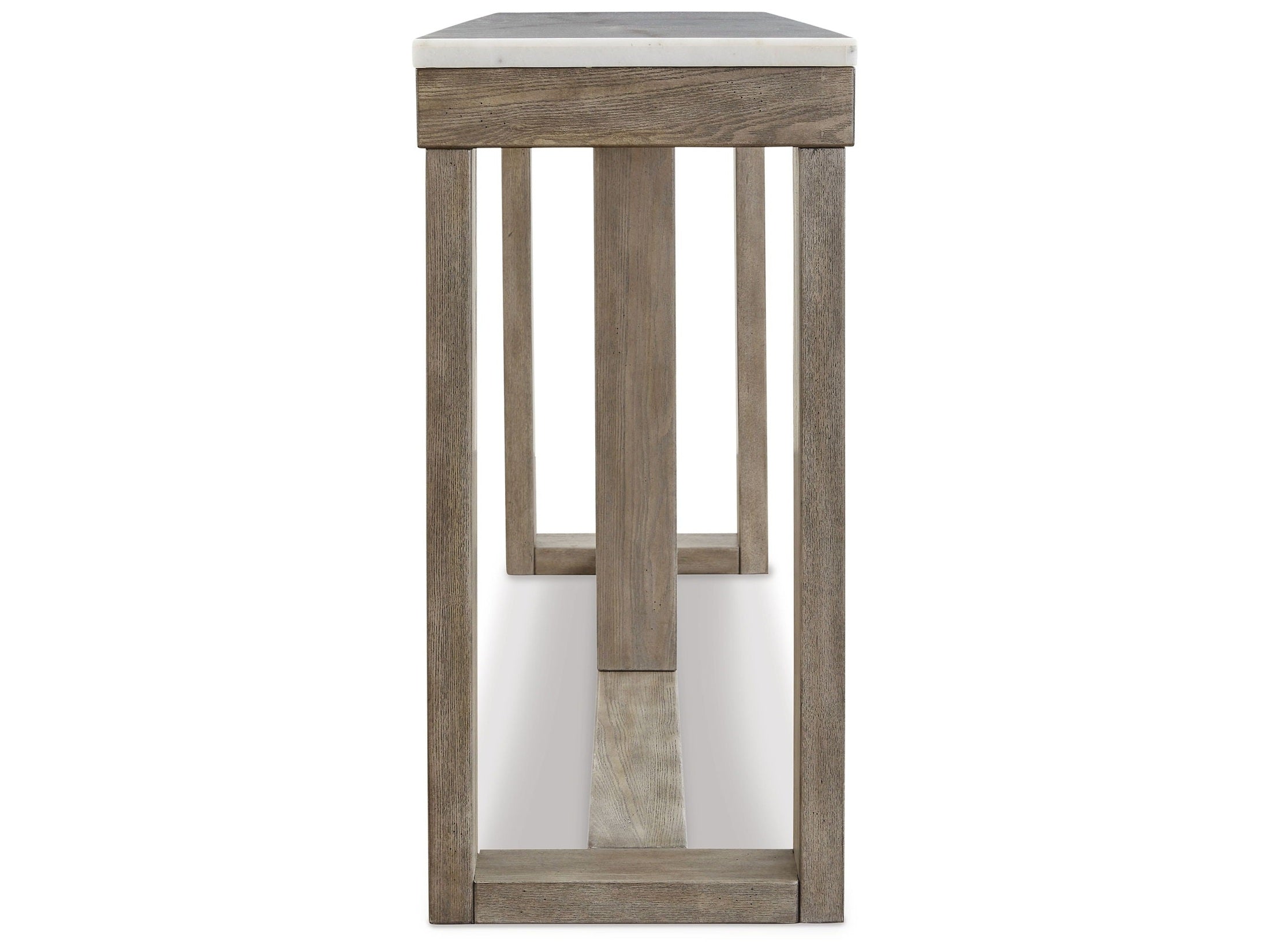 Loyaska - Sofa Table - Brown / Ivory