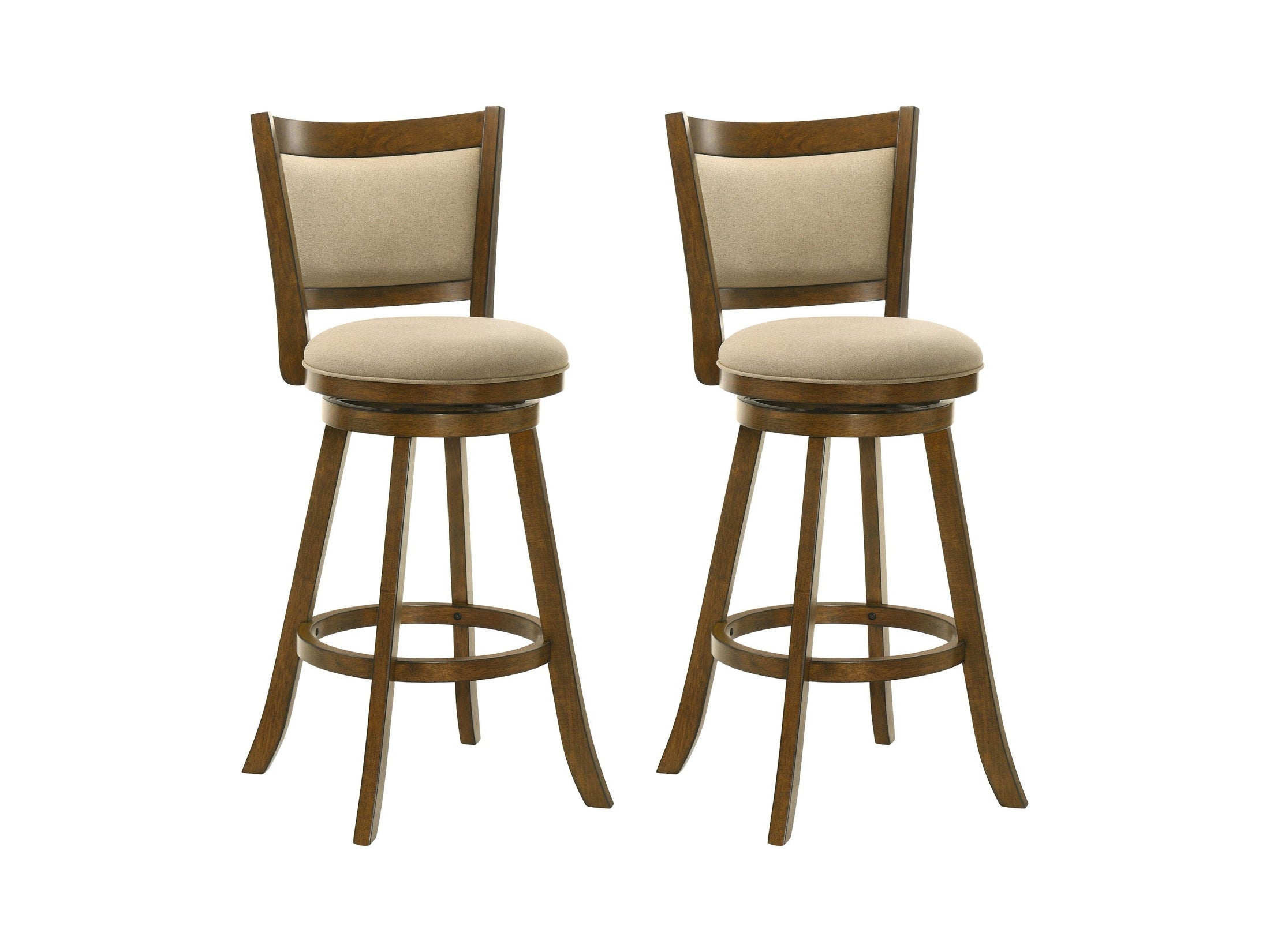 Aiden - Modern Farmhouse Swivel Wood Bar Height Kitchen Bar Stool