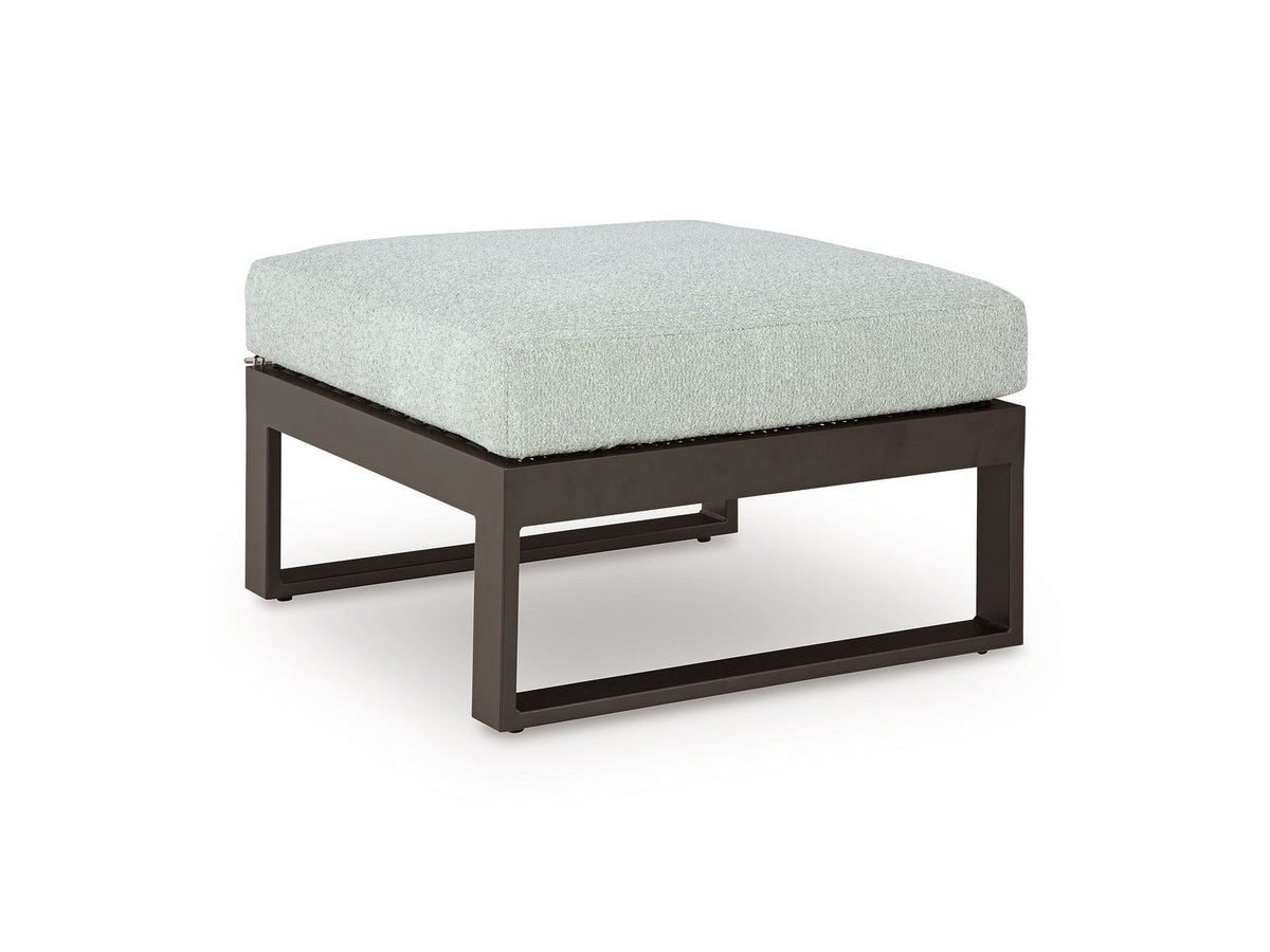 Beachloft - Ottoman With Cushion - Black / Gray