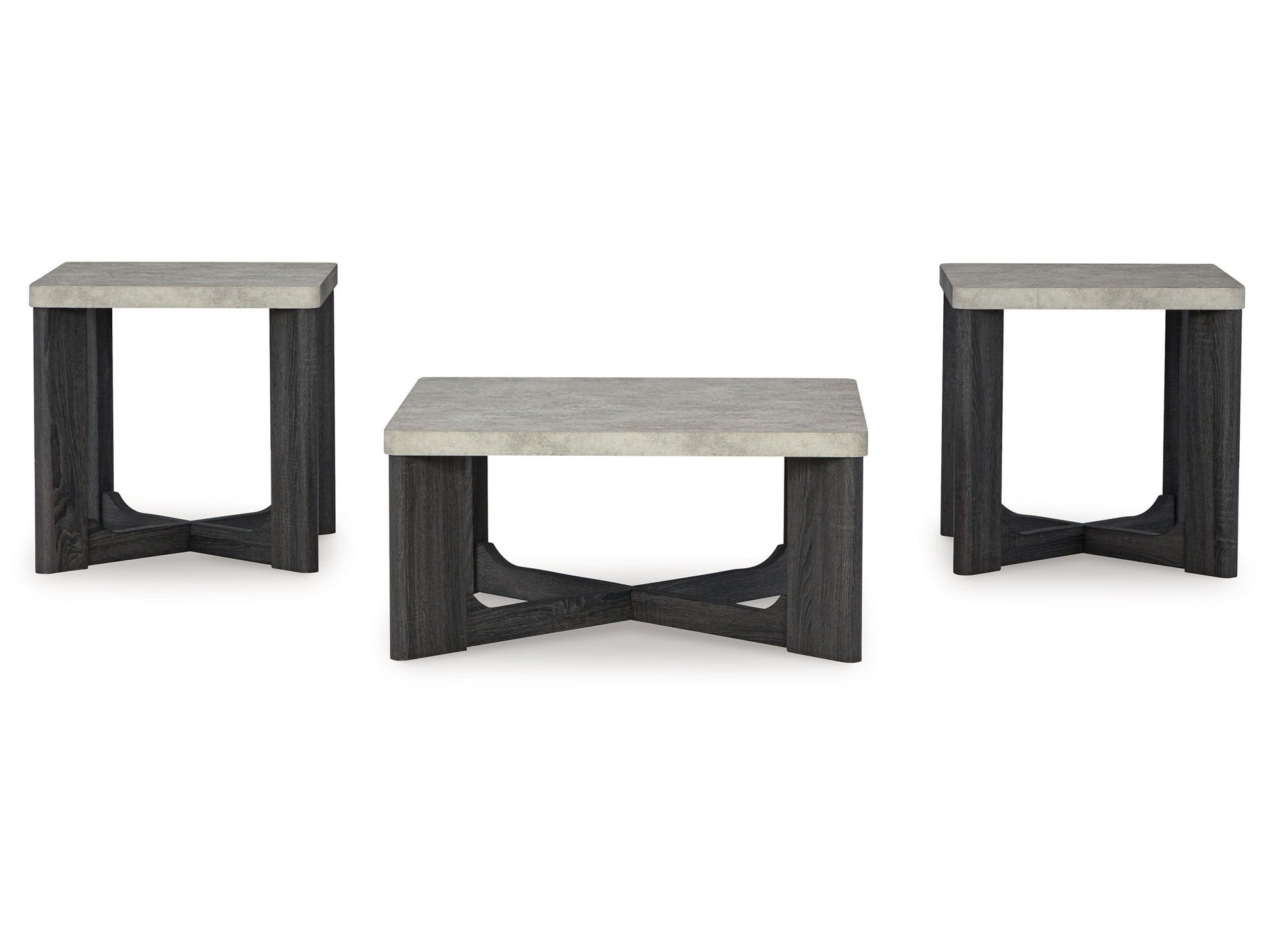 Sharstorm - Occasional Table Set (Set of 3) - Two-tone Gray