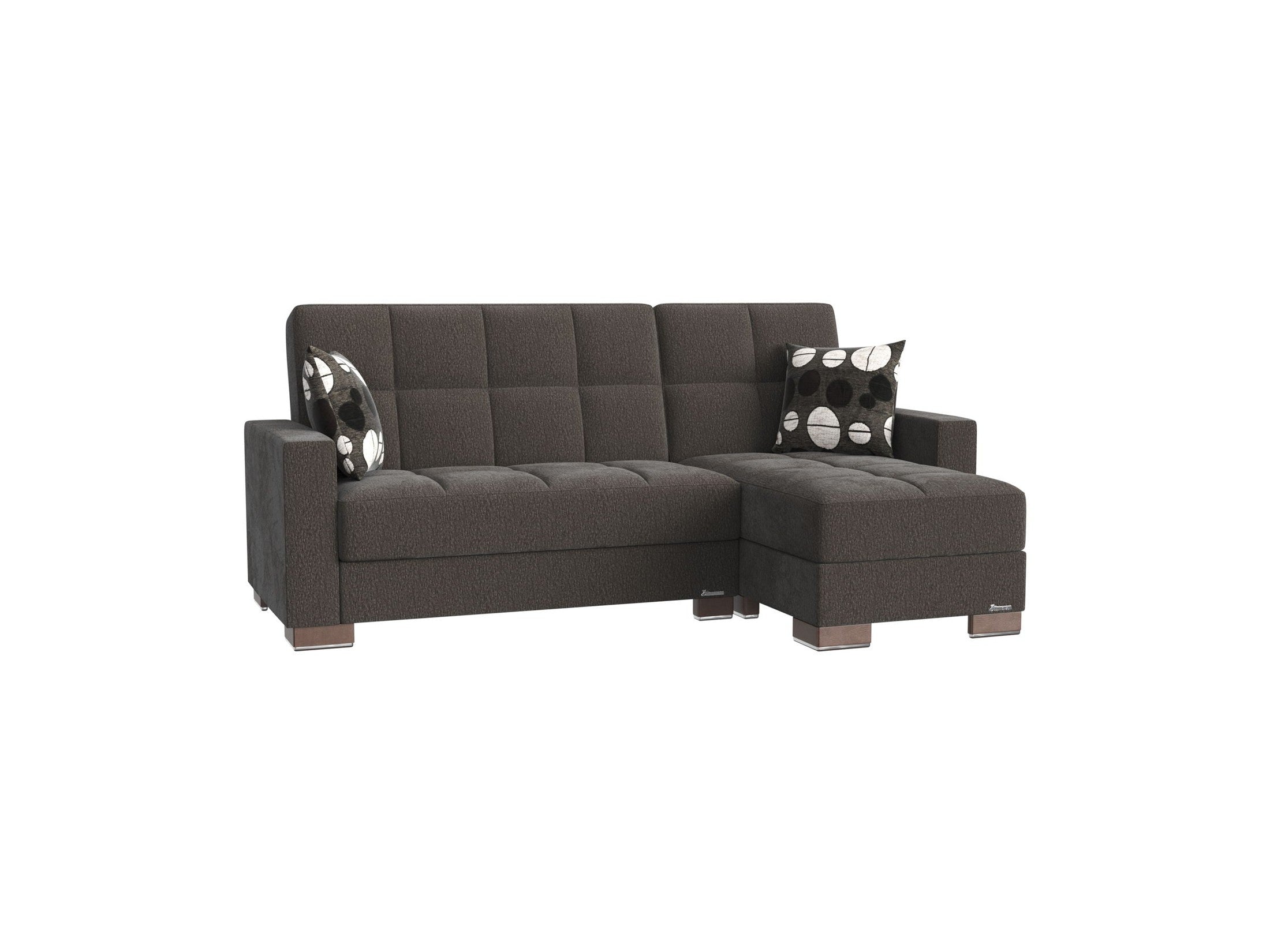 Ottomanson Armada - Upholstered Convertible Chaise Lounge With Storage - Chenille