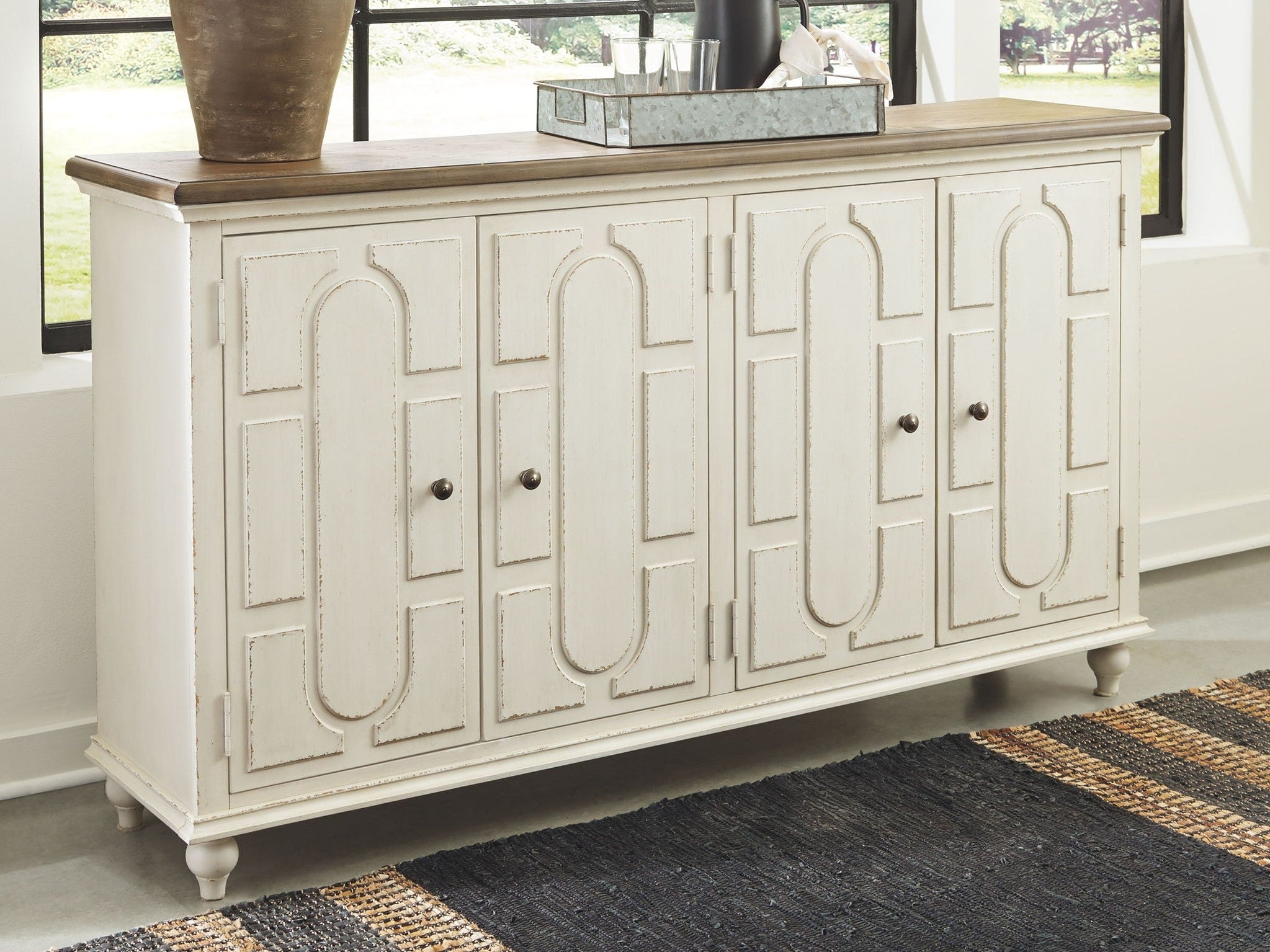 Roranville - Accent Cabinet - Antique White