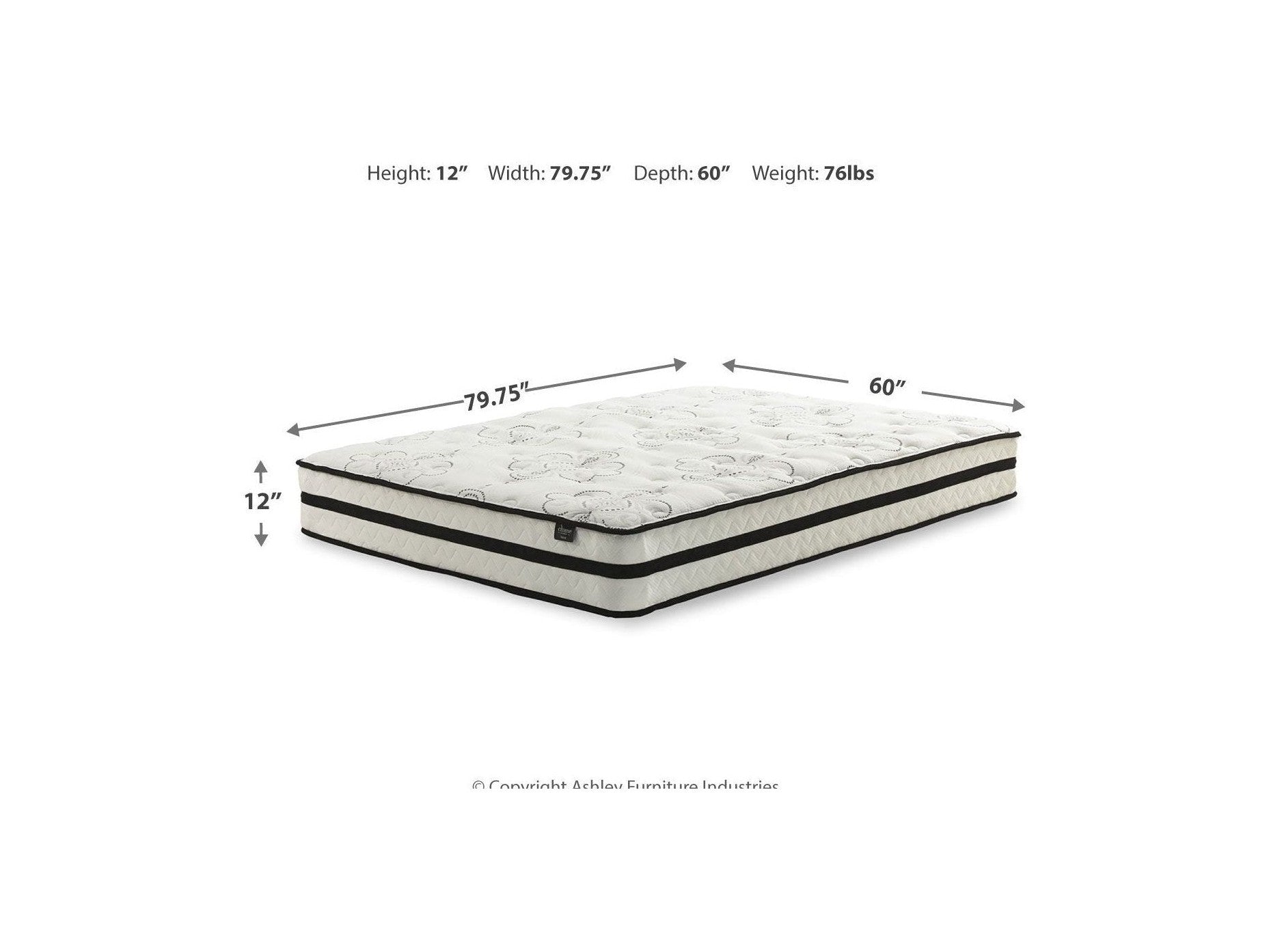 Chime 12 Inch Hybrid - Ultra Plush Hybrid Mattress