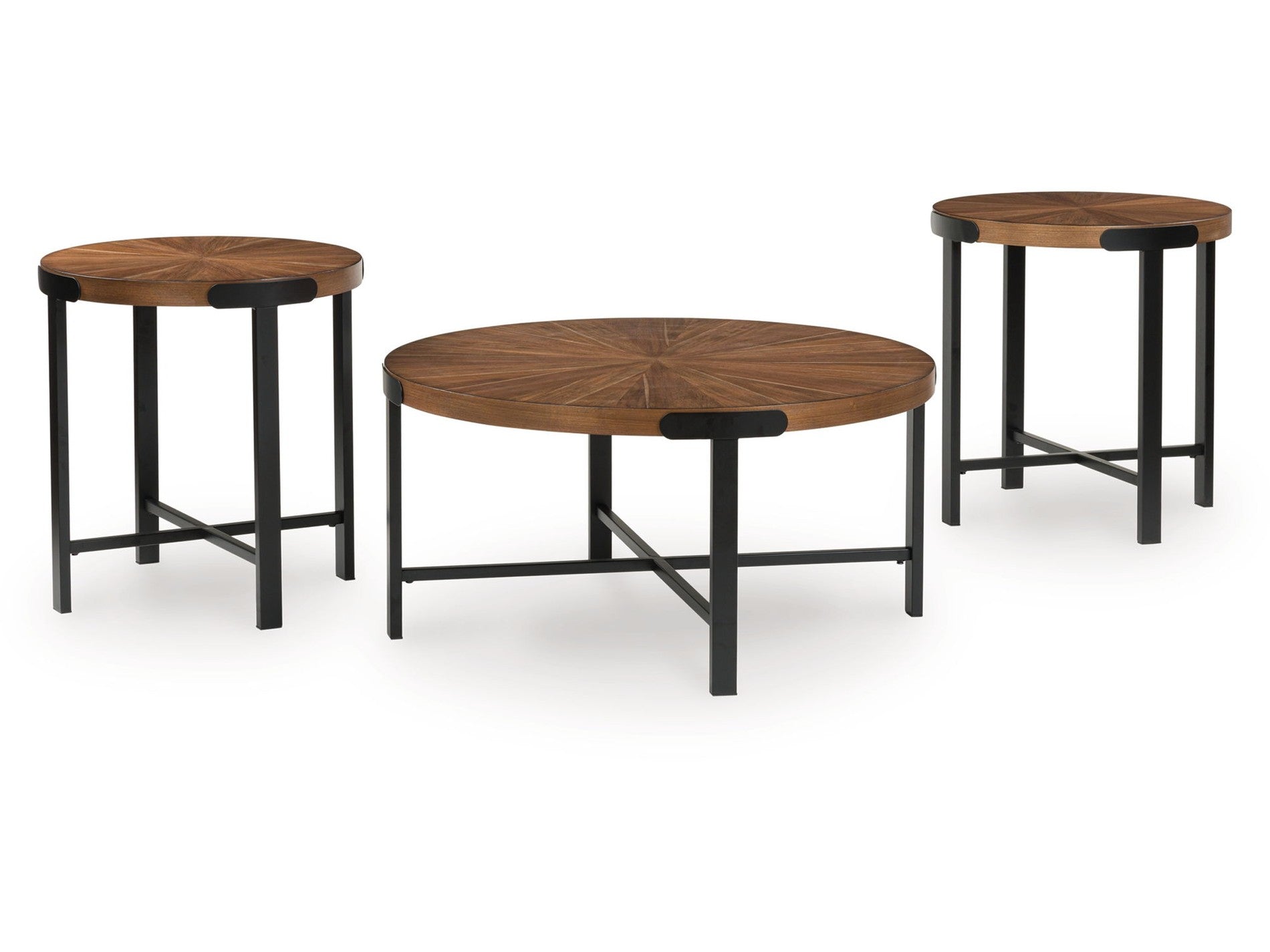 Crosstrail - Occasional Table Set (Set of 3) - Brown