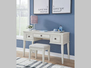 Robbinsdale - Vanity With Stool (Set of 2) - Antique White