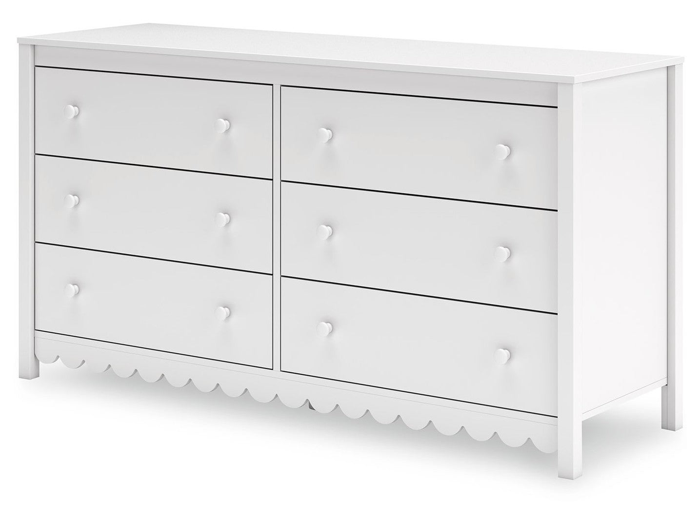 Hallityn - Six Drawer Dresser - White