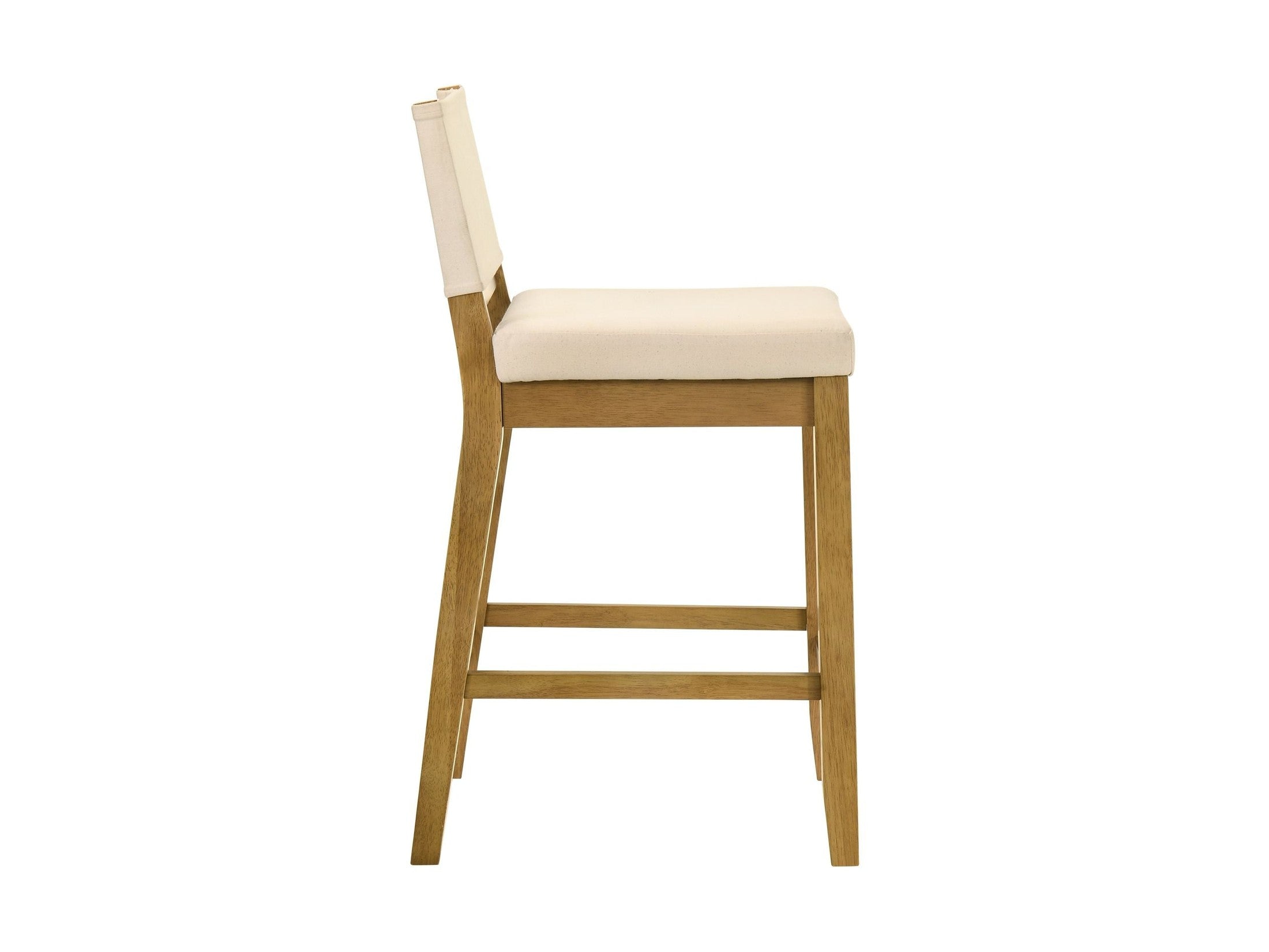 Yaneli - Contemporary Natural Wood Counter Height Kitchen Bar Stool