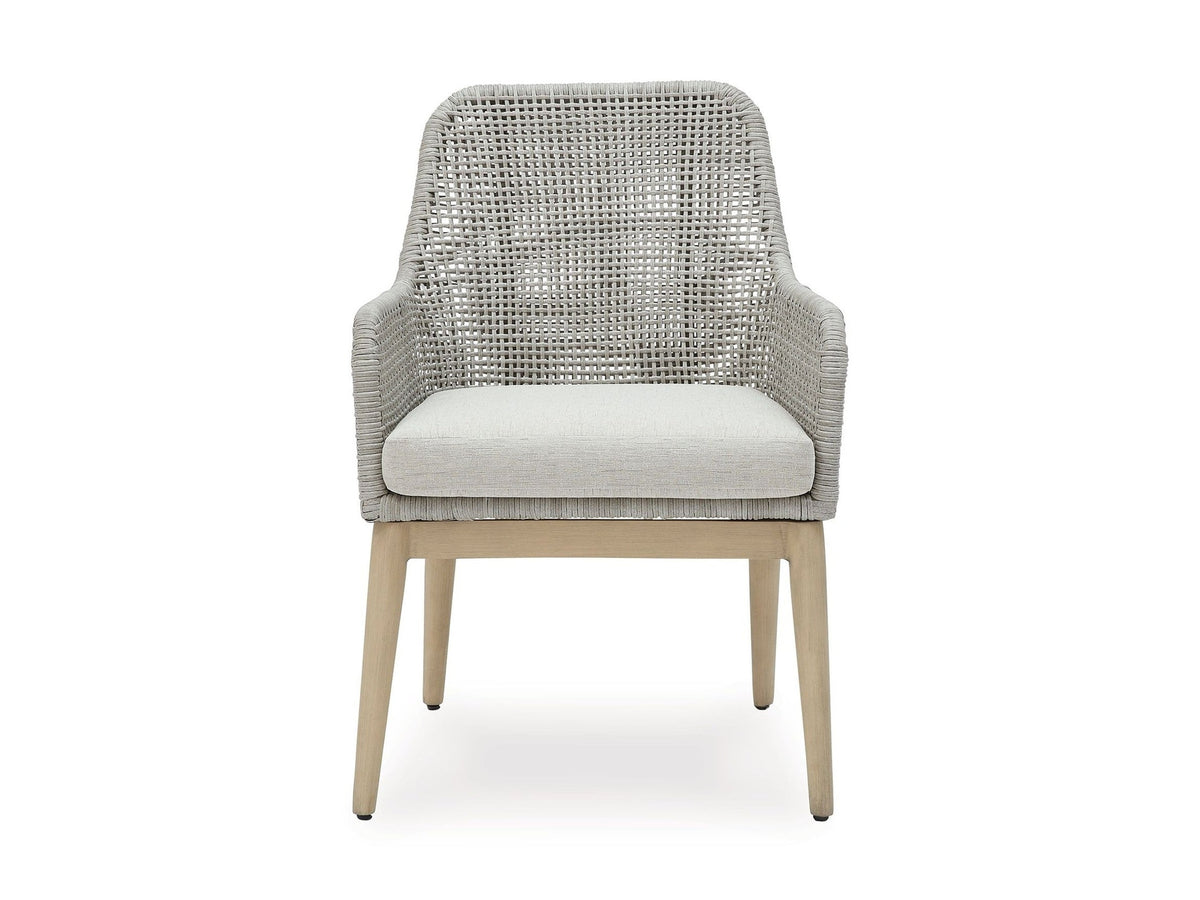 Seton Creek - Arm Chair With Cushion (Set of 2) - Gray