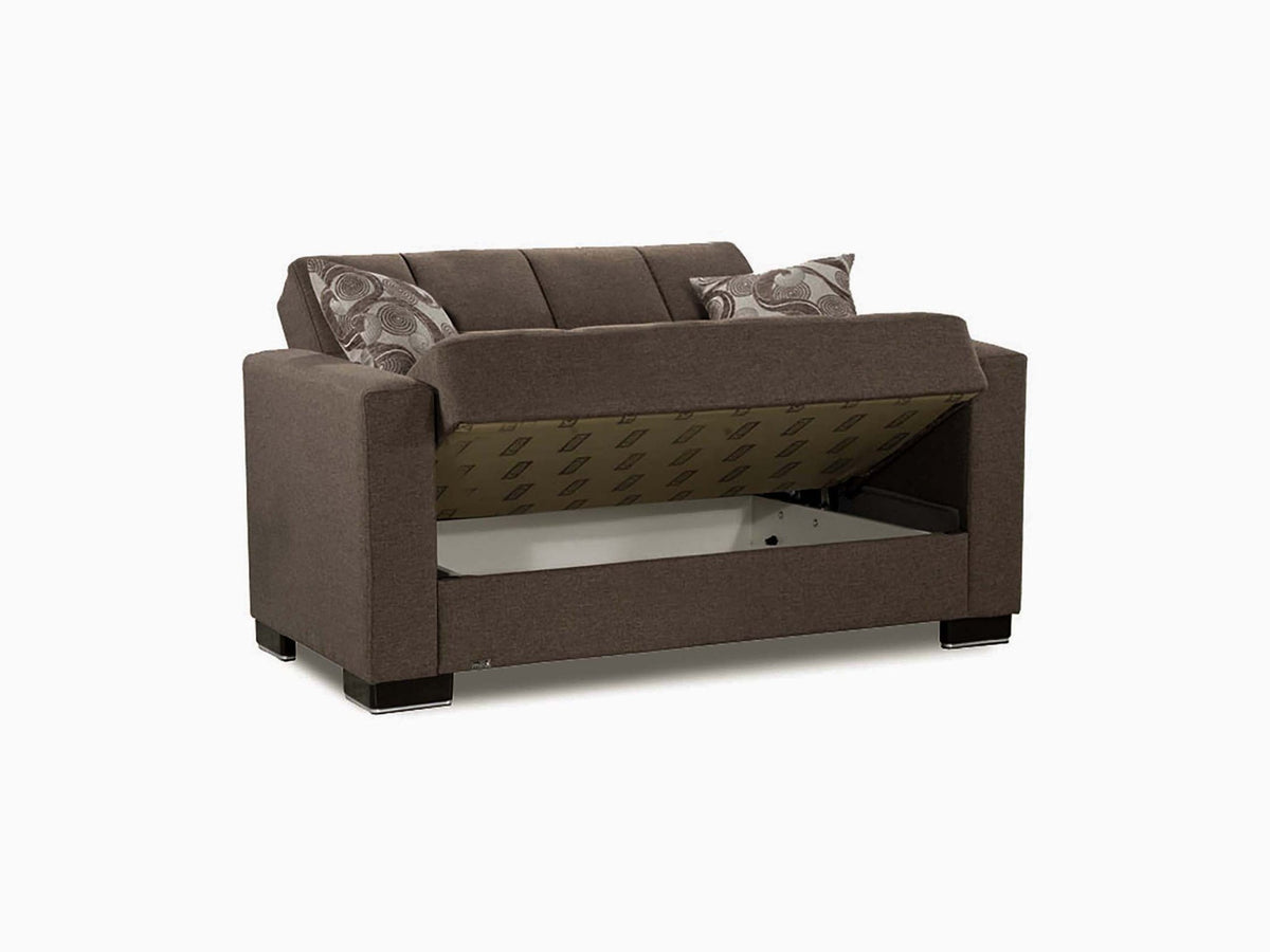 Ottomanson Armada - Upholstered Convertible Loveseat With Storage - Polyester