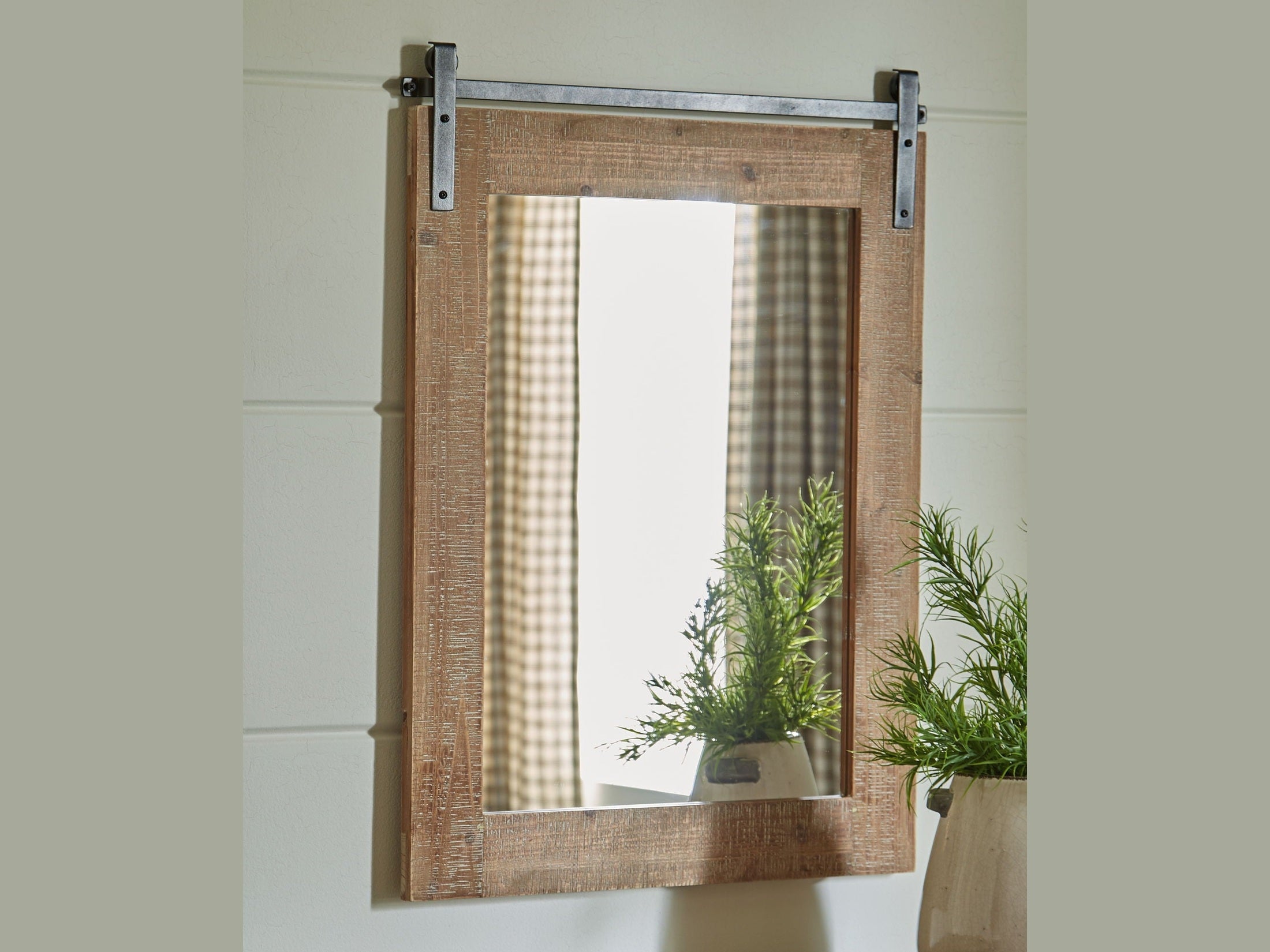 Lanie - Accent Mirror - Antique Brown