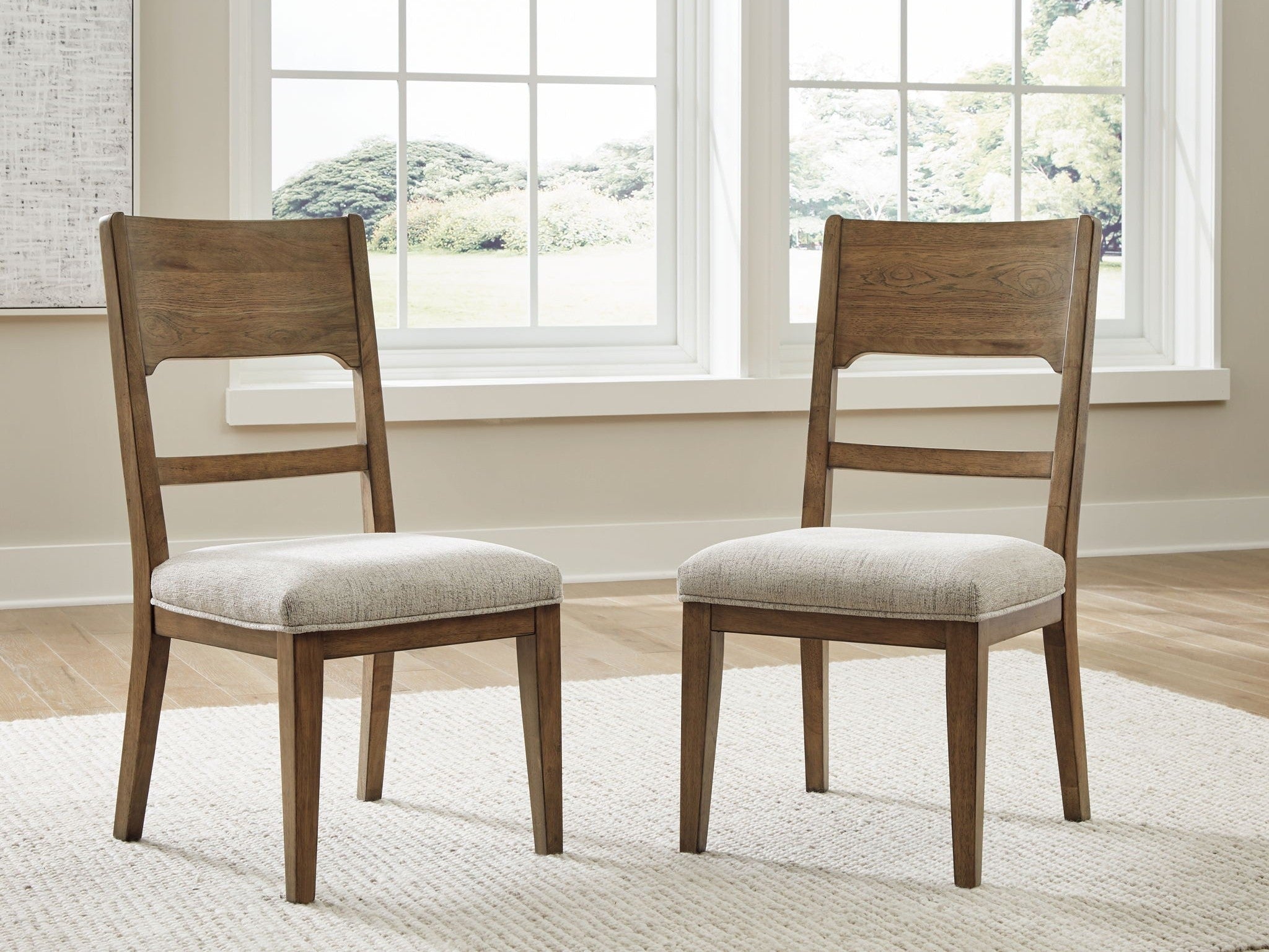Cabalynn - Dining Uph Side Chair (Set of 2) - Oatmeal / Light Brown
