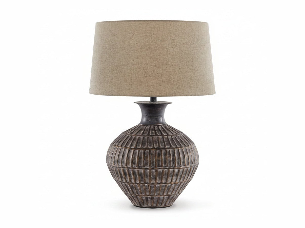 Magan - Metal Table Lamp  - Antique Bronze Finish