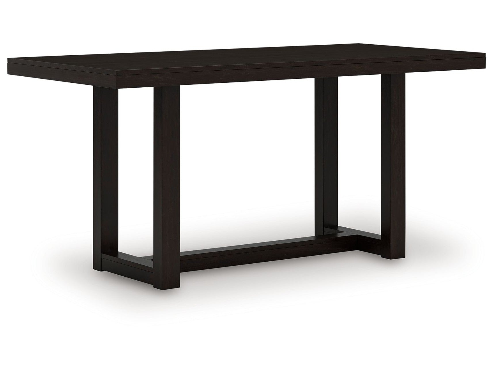 Neymorton - 5 Pc. - Rectangular Dining Room Counter Table, 4 Barstools - Dark Grayish Brown