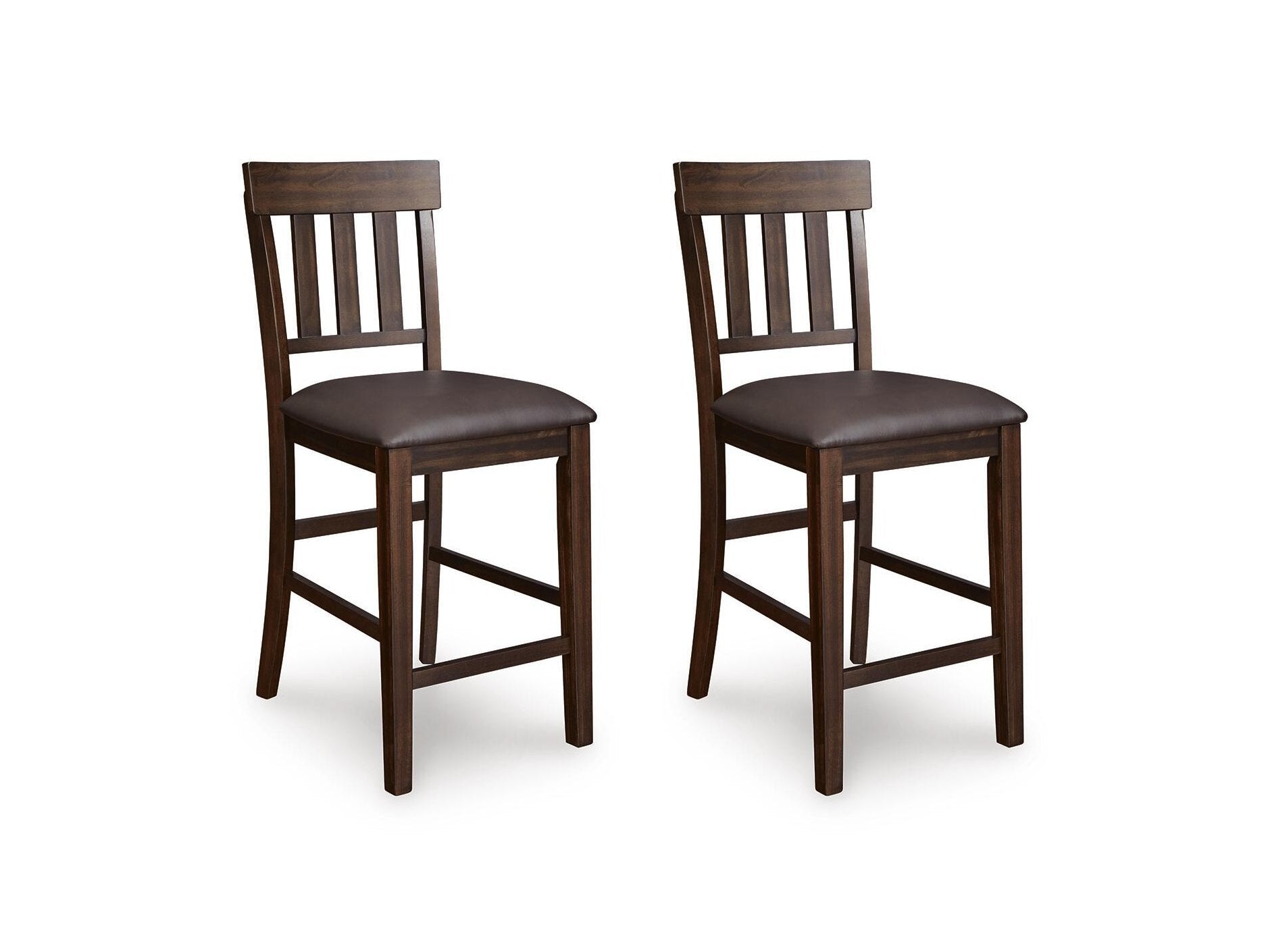 Haddigan - Upholstered Barstool (Set of 2) - Dark Brown