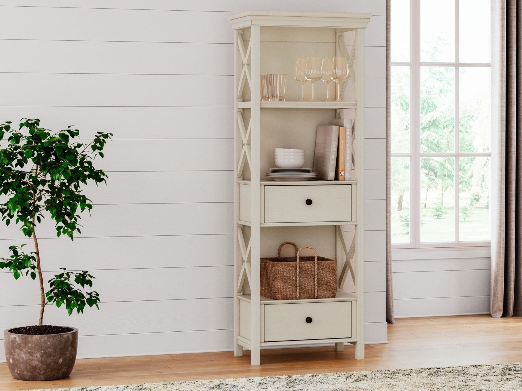 Bolanburg - Display Cabinet - Antique White