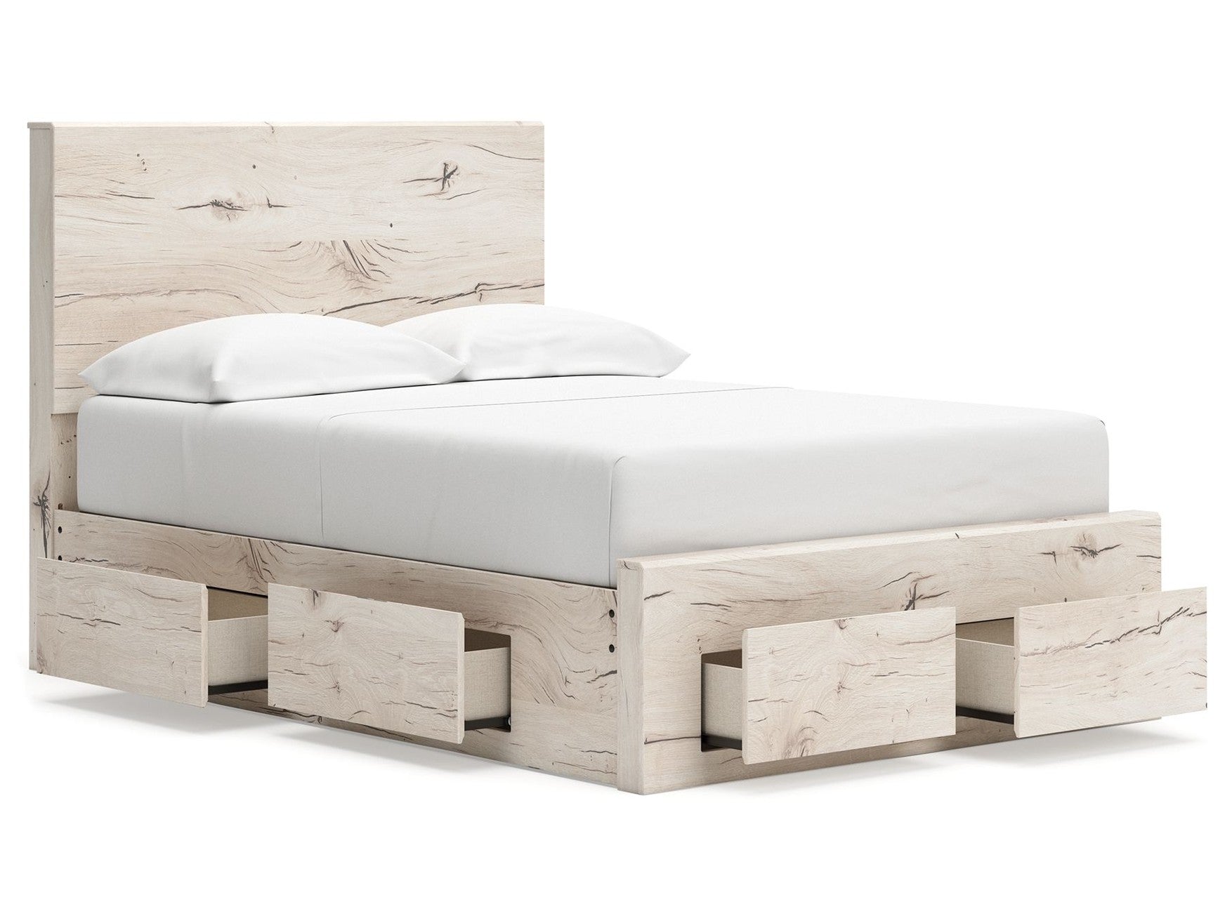 Lawroy - Panel Bed With Storage