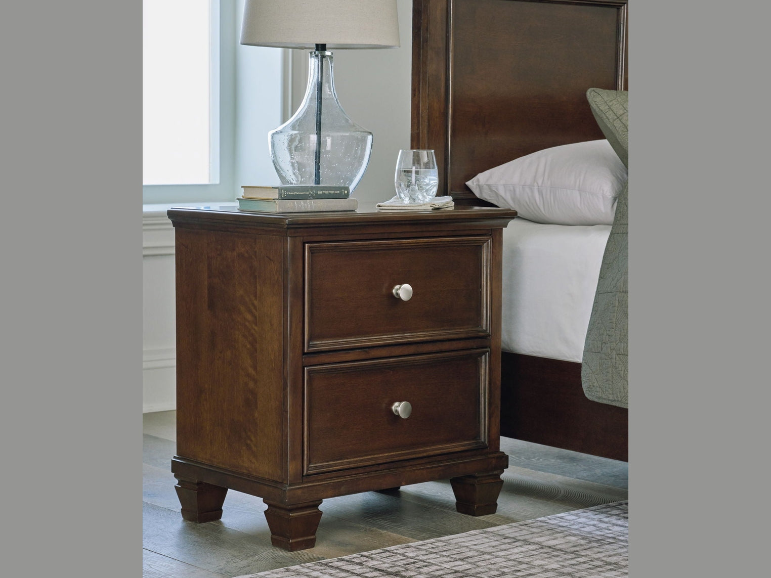 Danabrin - Two Drawer Nightstand - Brown