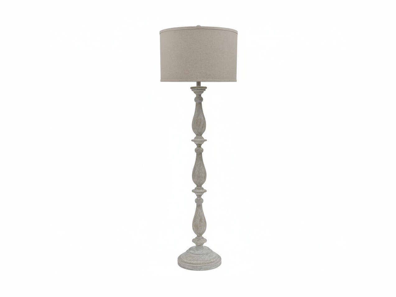 Bernadate - Poly Floor Lamp - Whitewash