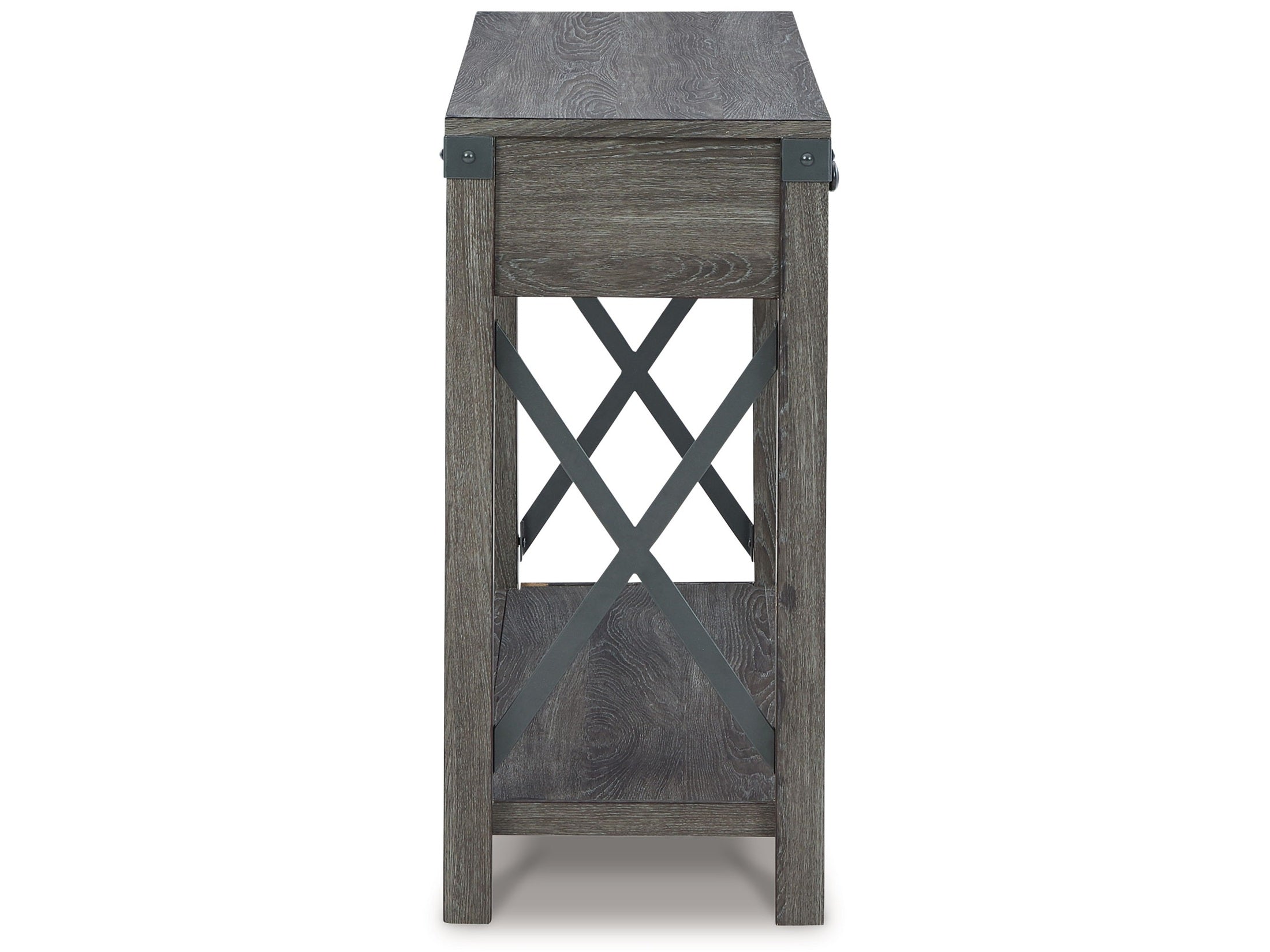 Freedan - Console Sofa Table - Grayish Brown