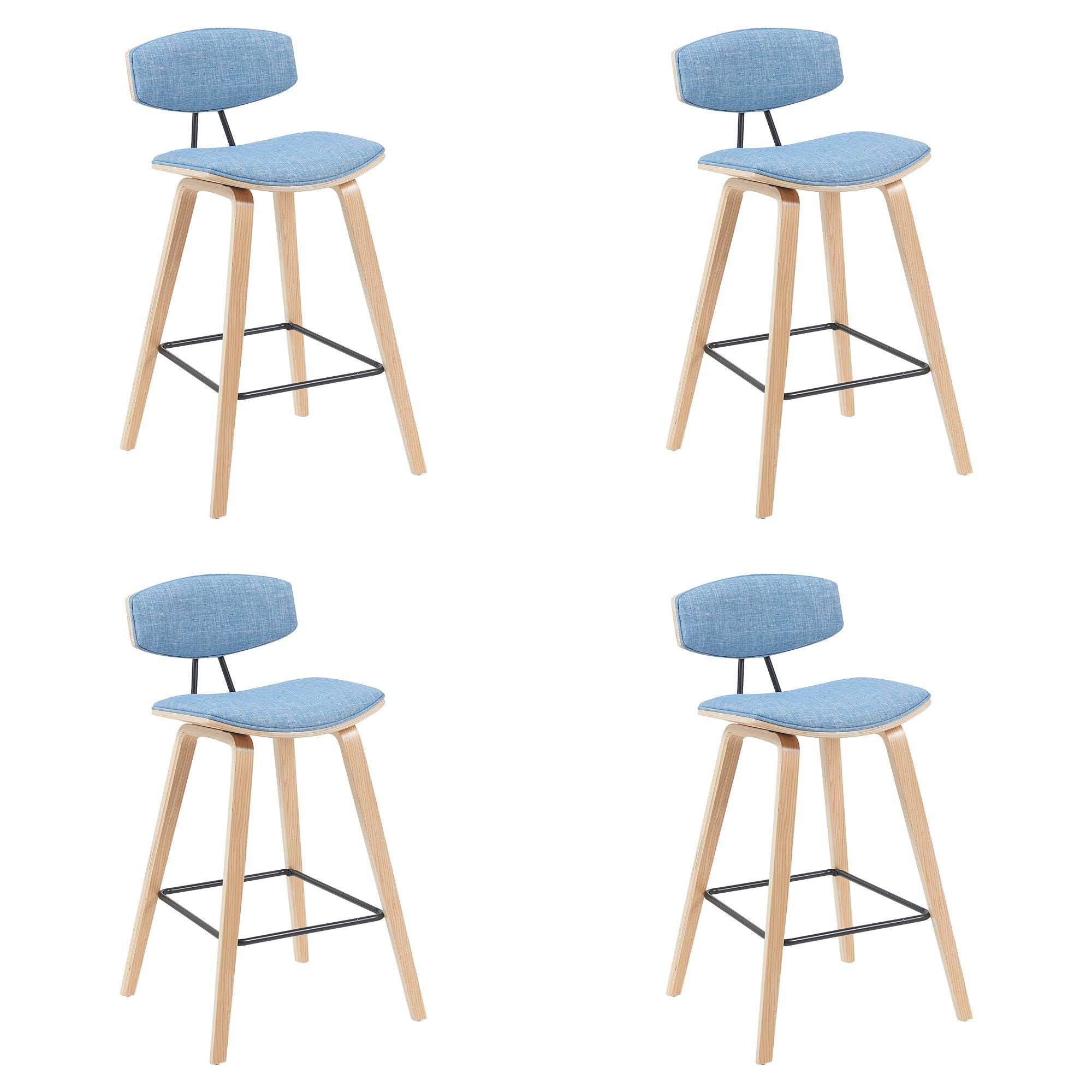 Fox - Swivel Bar Height Stool - Light Brown