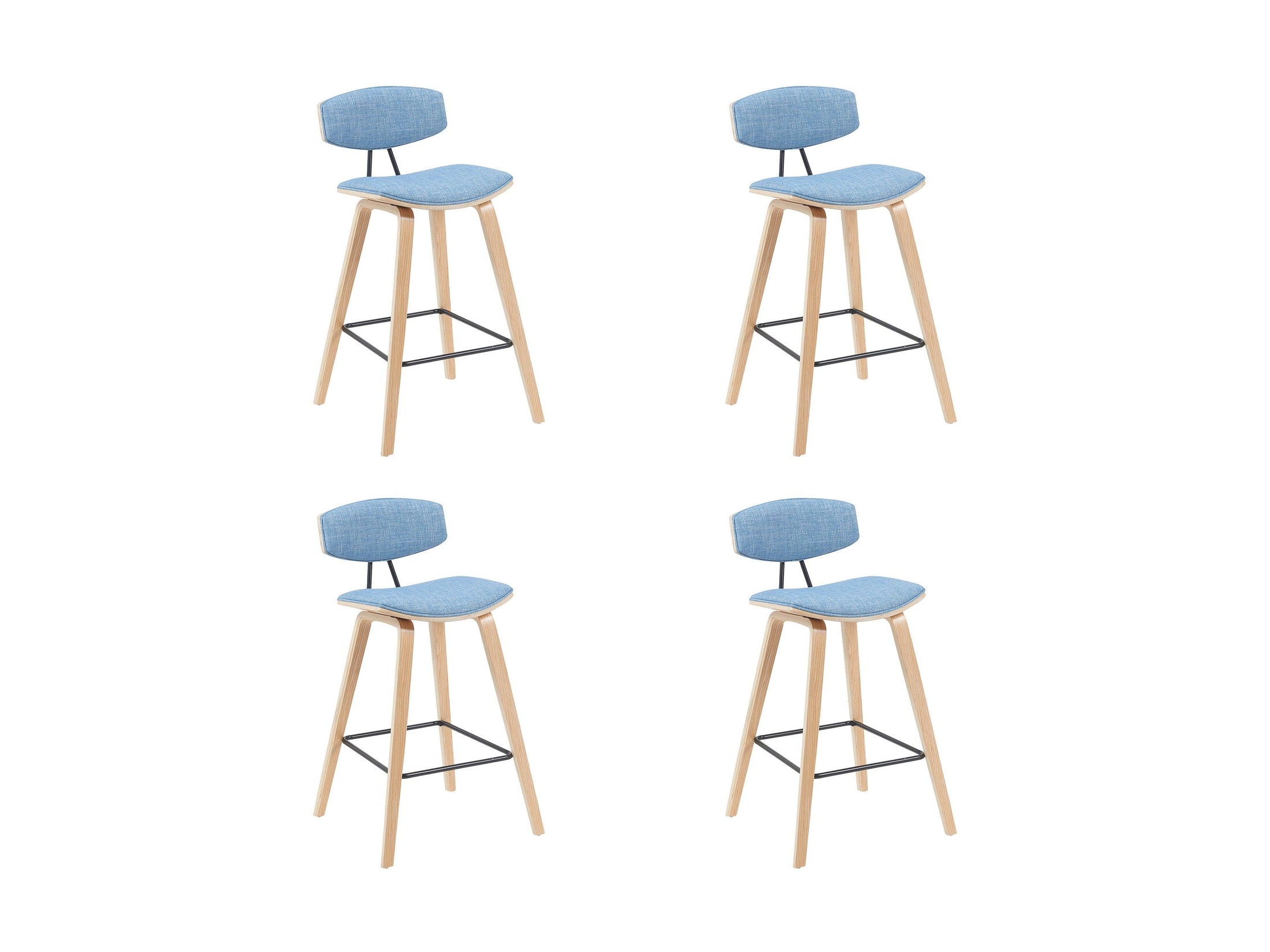 Fox - Swivel Bar Height Stool - Light Brown