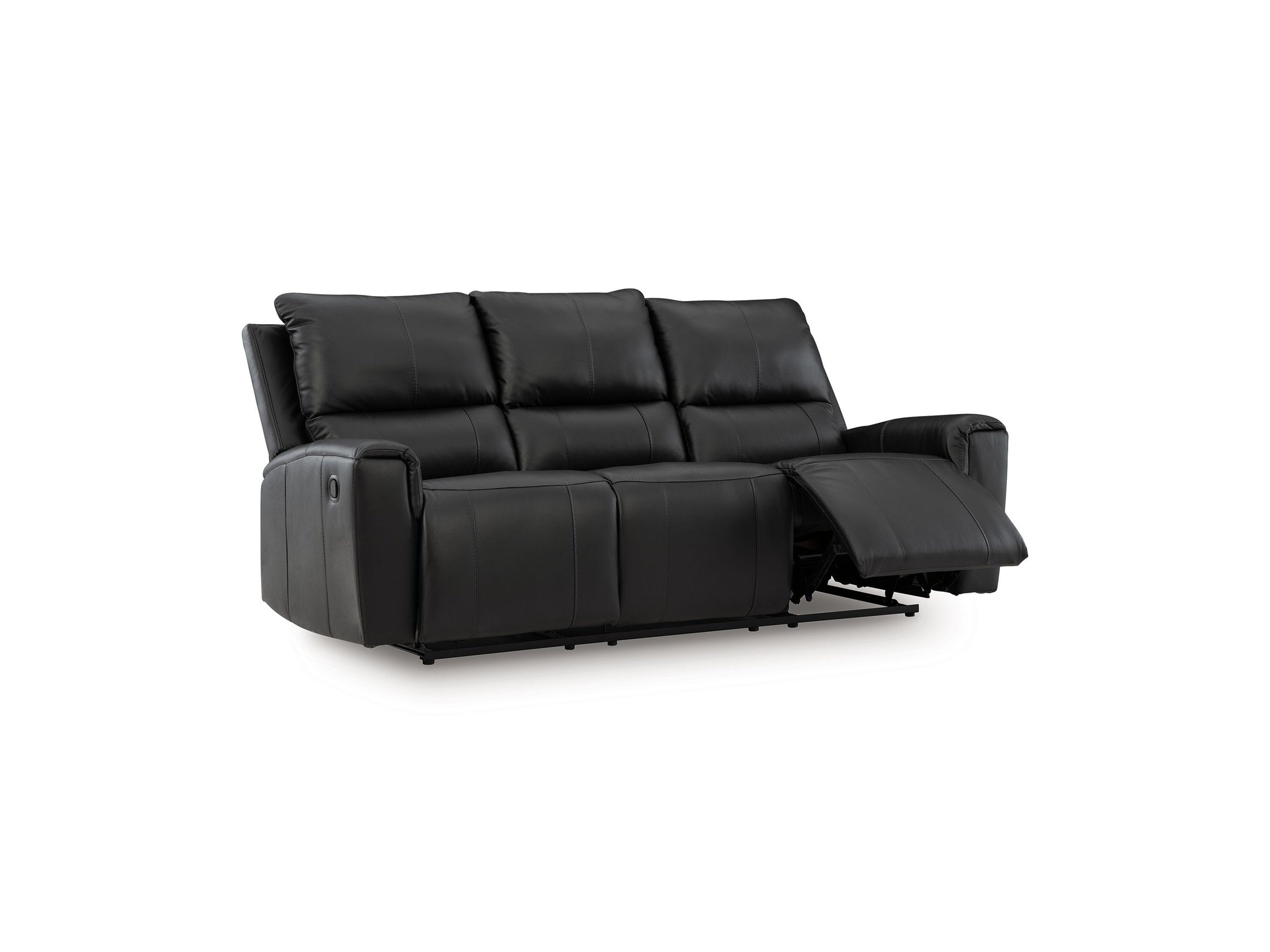 Glossmore - Reclining Sofa - Black