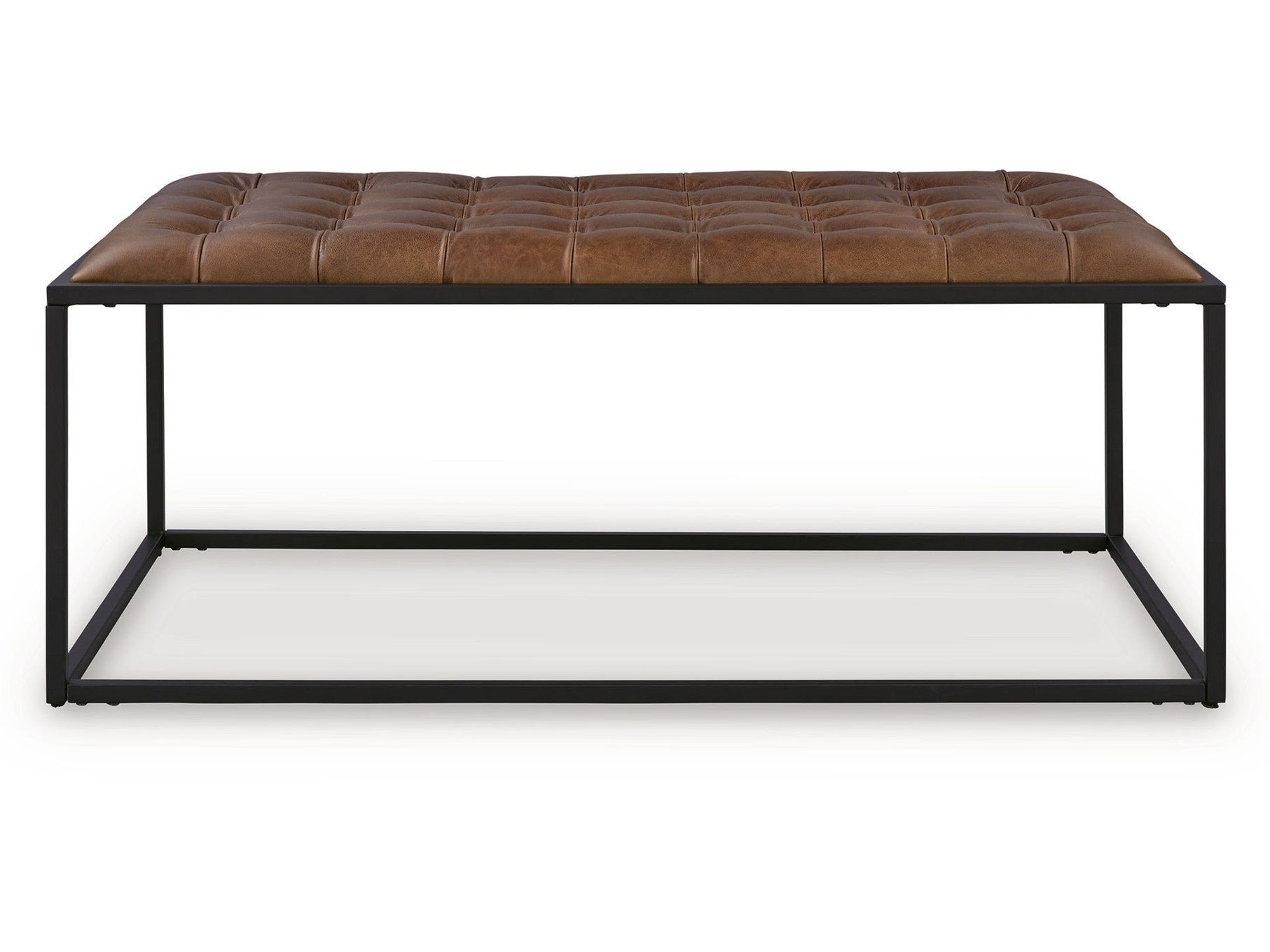 Junsor - Cocktail Ottoman - Brown / Black