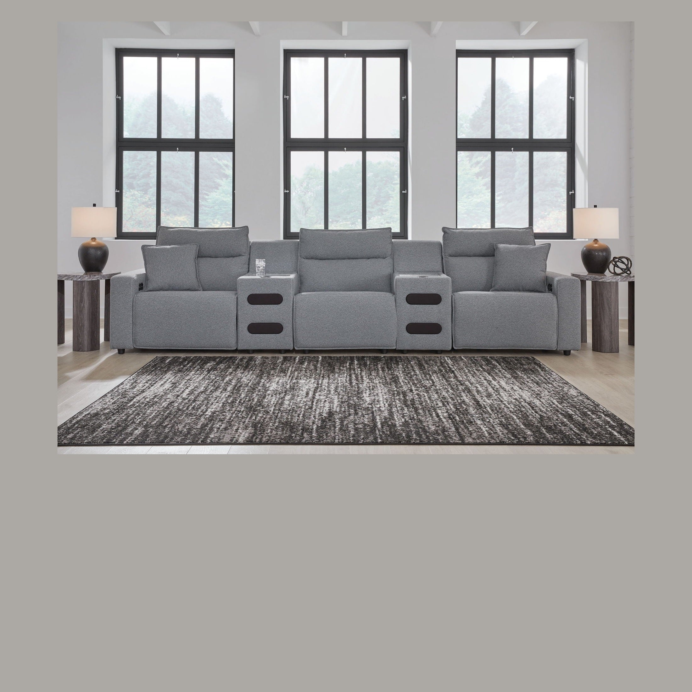 Modmax II - Reclining Sectional - Salt And Pepper