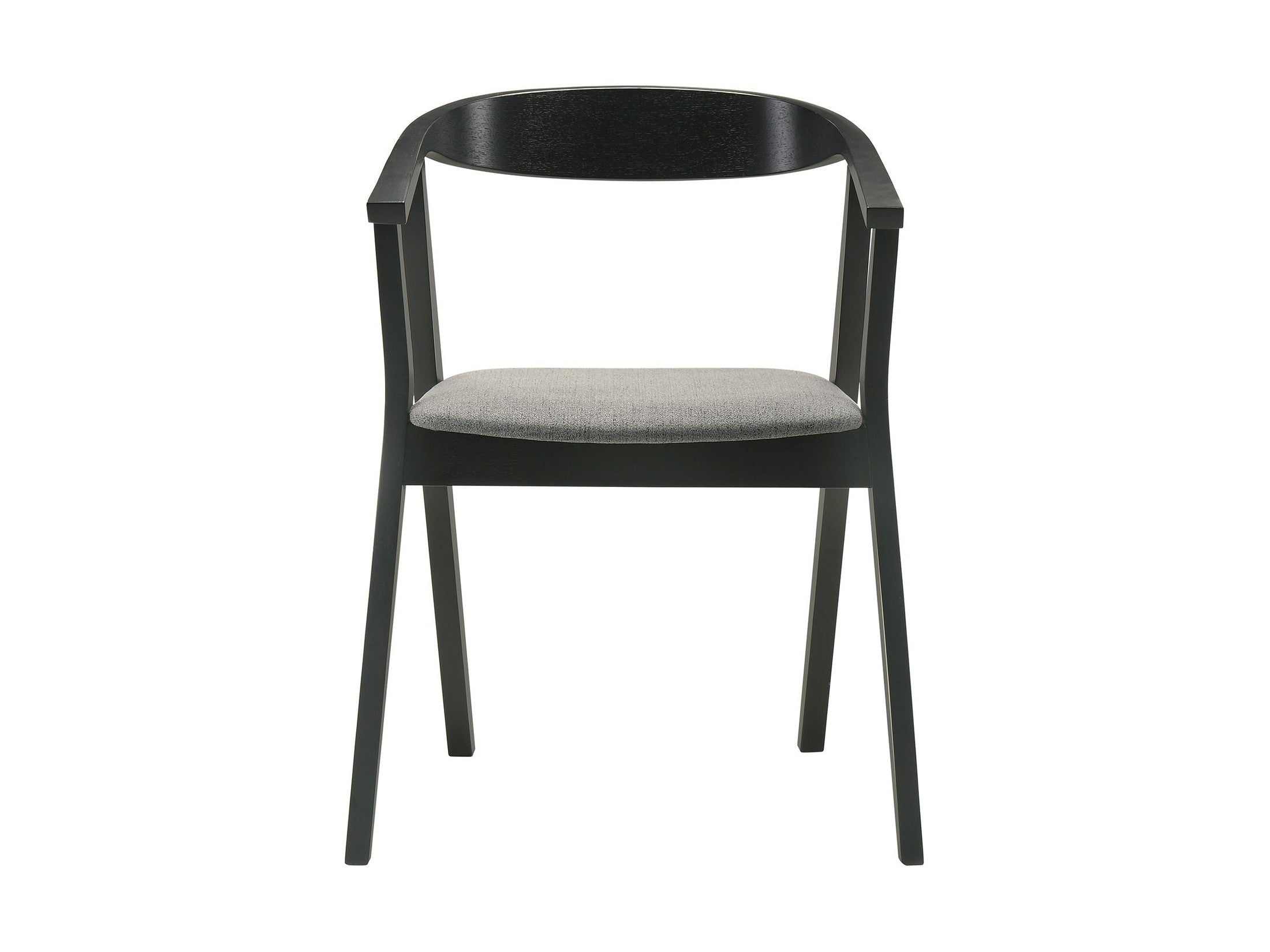 Santana - Wood Dining Chair With Black Frame