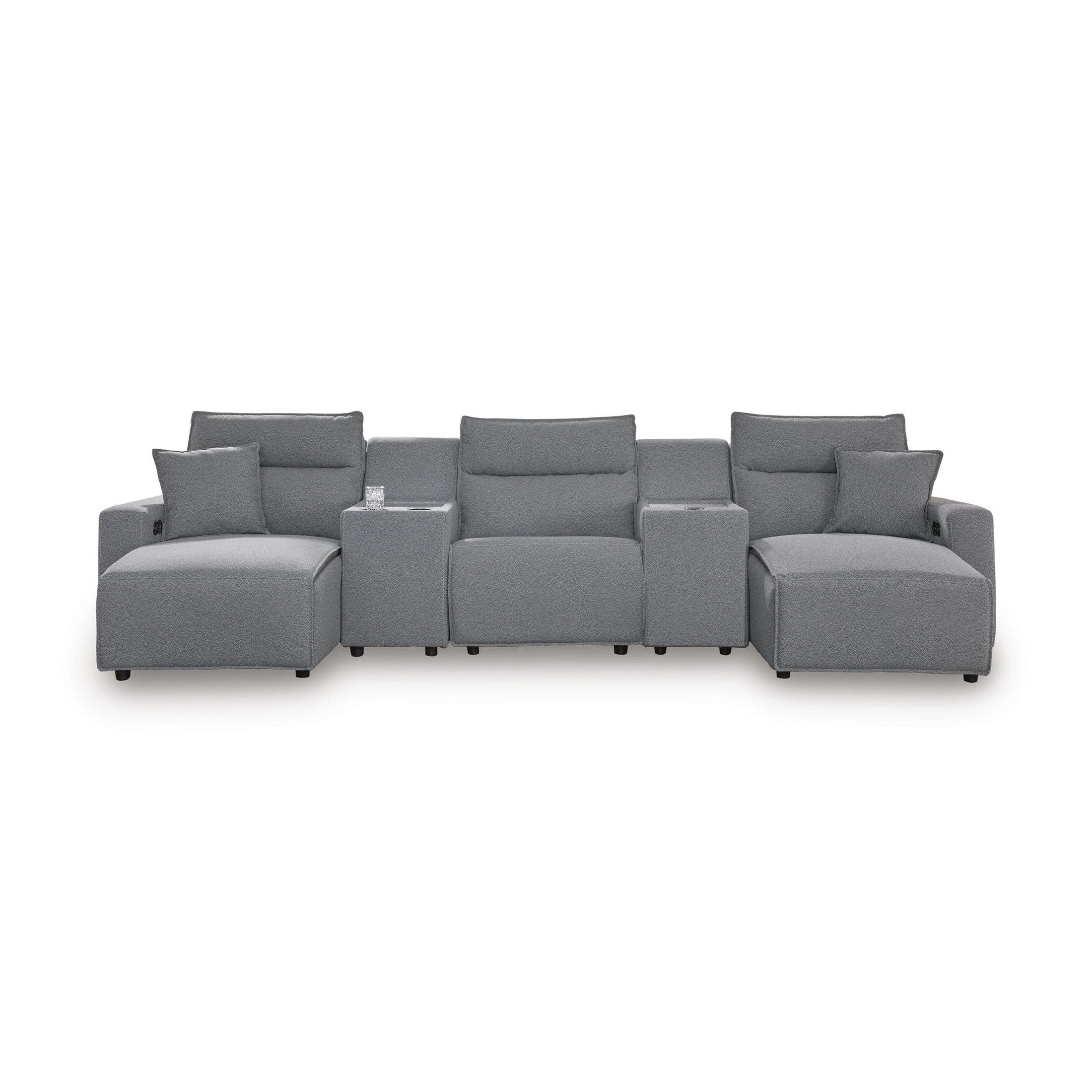 Modmax II - Reclining Sectional - Salt And Pepper