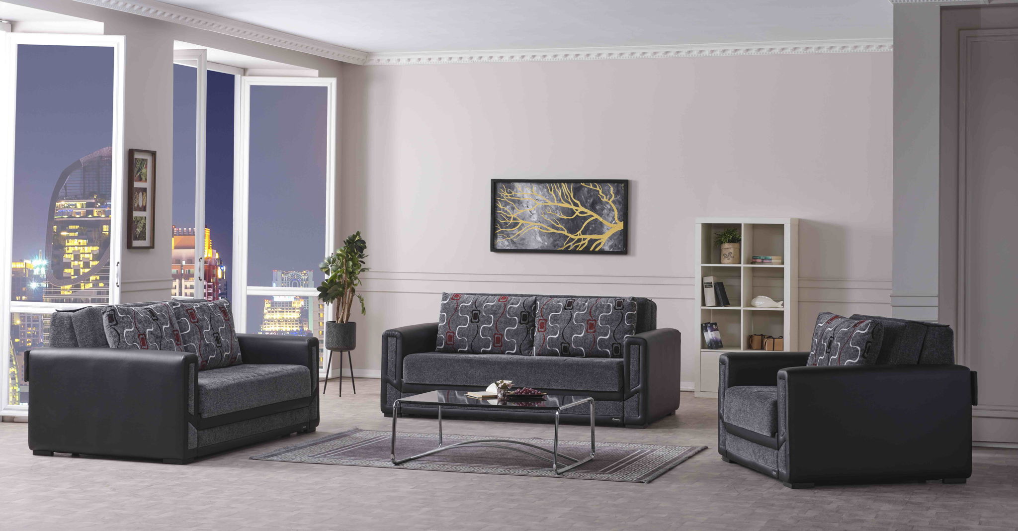 Ottomanson Mondomax - Upholstered Convertible Armchair With Storage