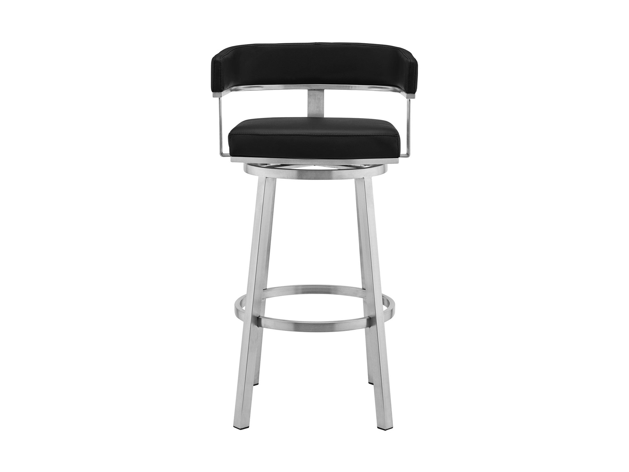 Lorin - Stainless Steel Swivel Bar Stool