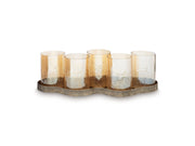 Evereton - Candle Holder - Antique Gold Finish