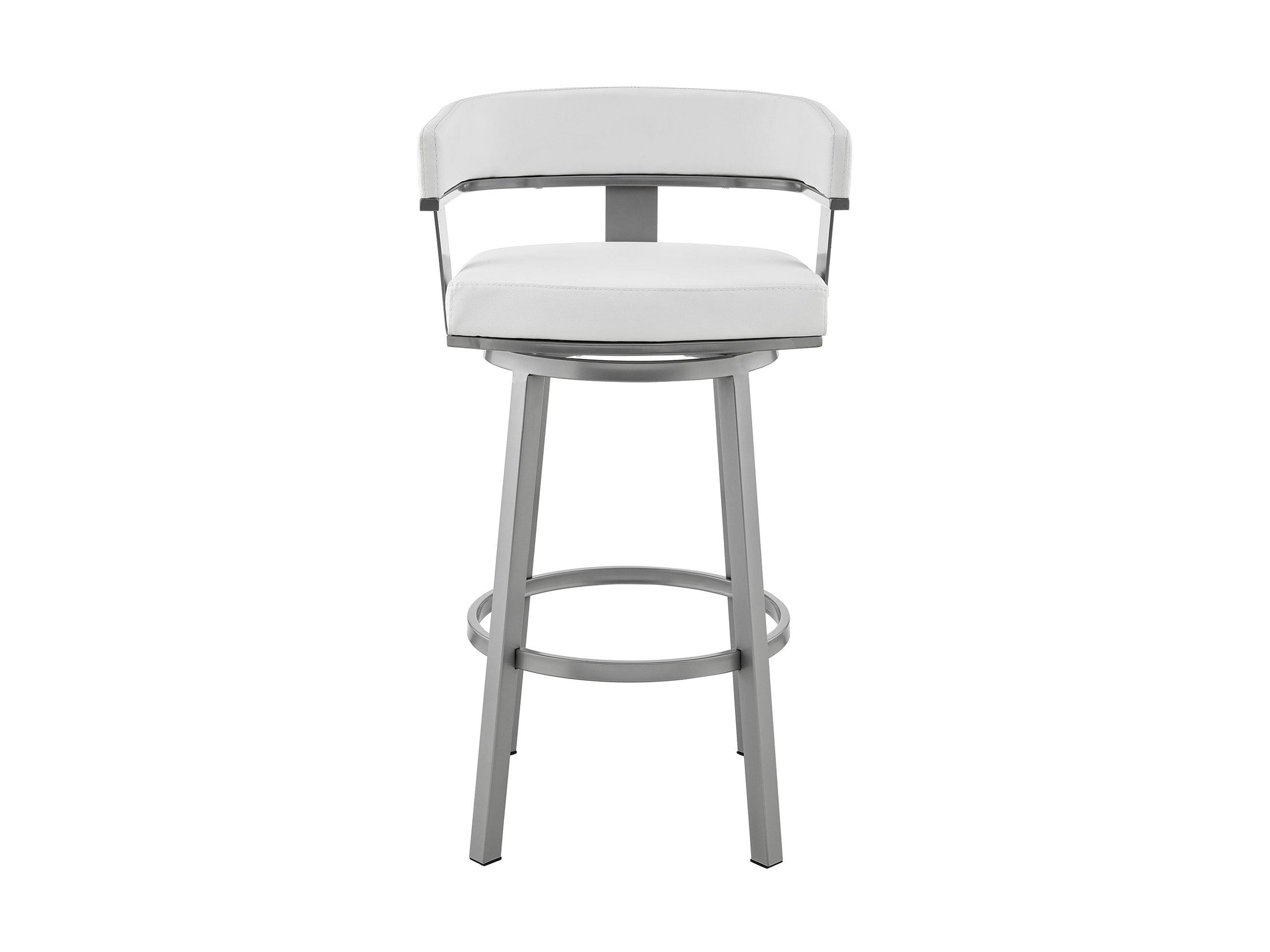 Cohen - Swivel Bar Stool - Silver Finish