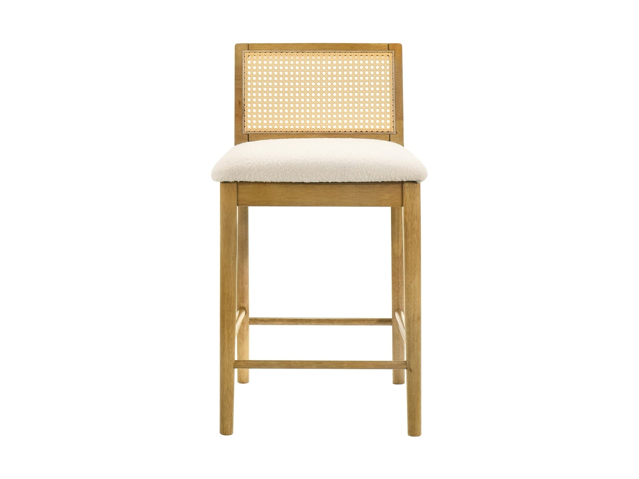Tobias - Coastal Modern Wood Counter Height Kitchen Bar Stool