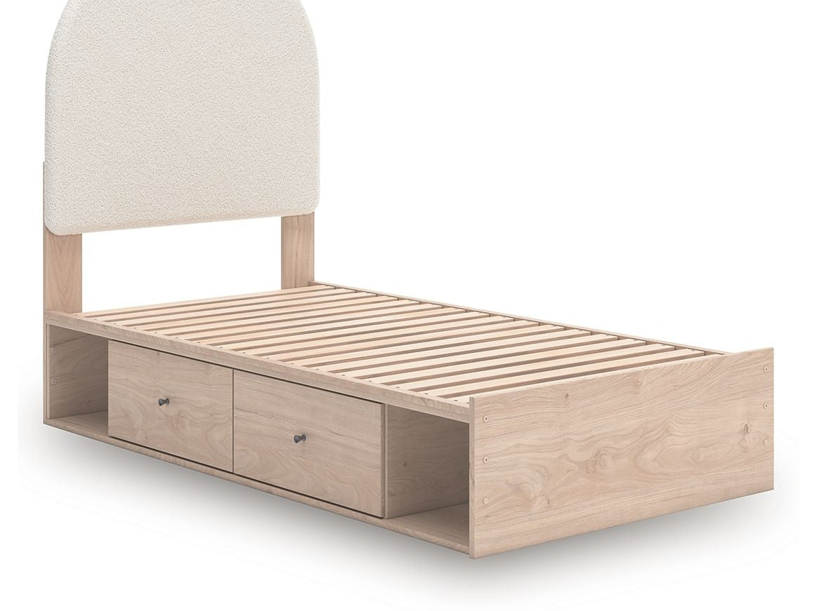 Shapella - Upholstered Panel Storage Bed