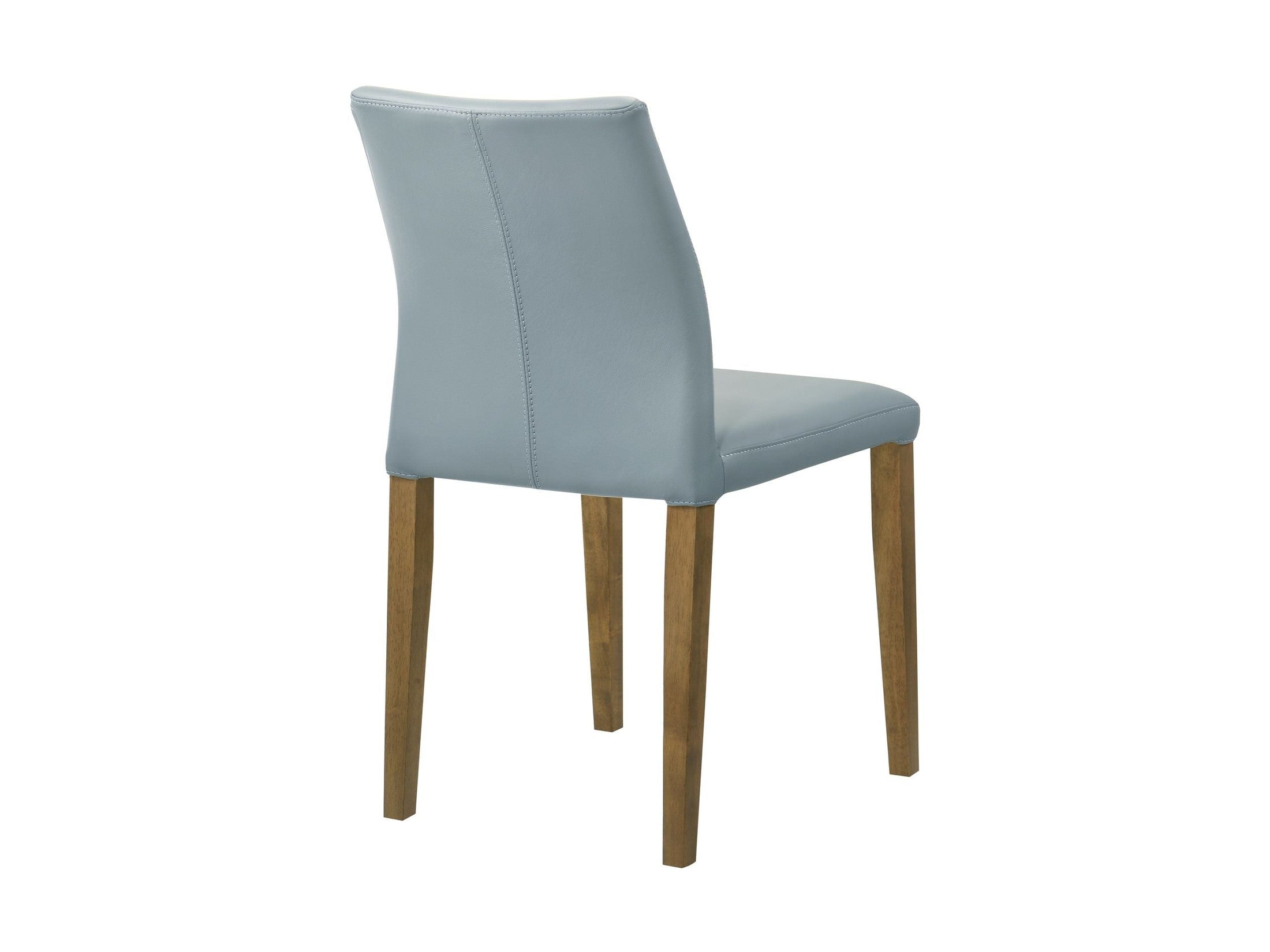 Elyza - Full Back Top Grain Leather Upholstered Wood Dining Chairs (Set of 2)