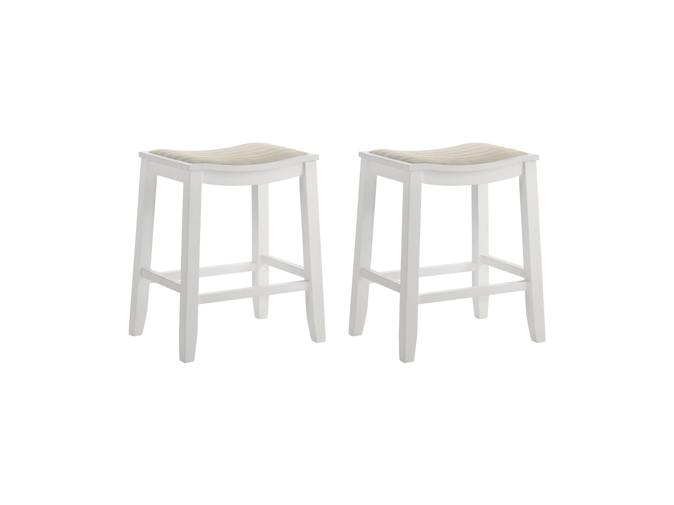Iyani - Coastal Modern Wood Counter Height Kitchen Bar Stool