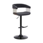 Calista - Adjustable Bar Stool With Golden Bronze Frame