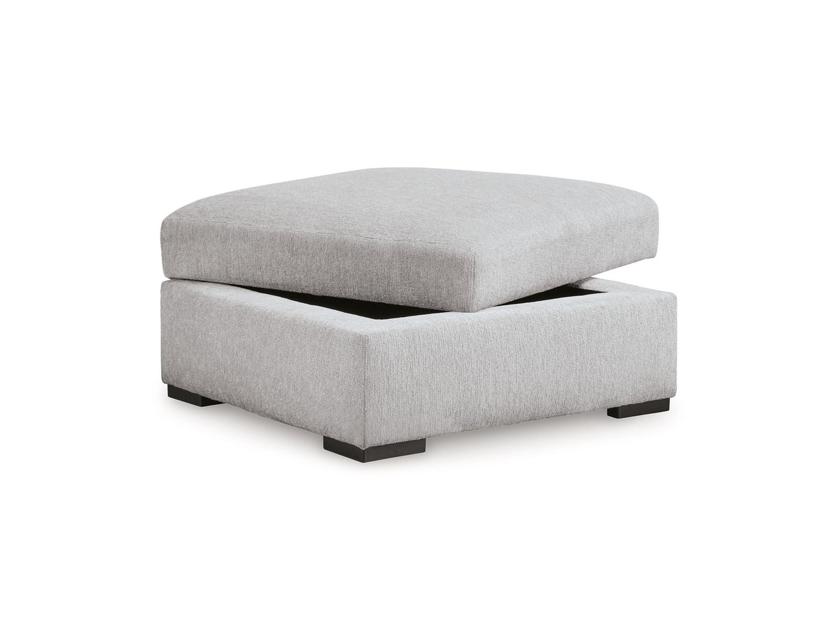 Gabyleigh - Ottoman With Storage - Nickel