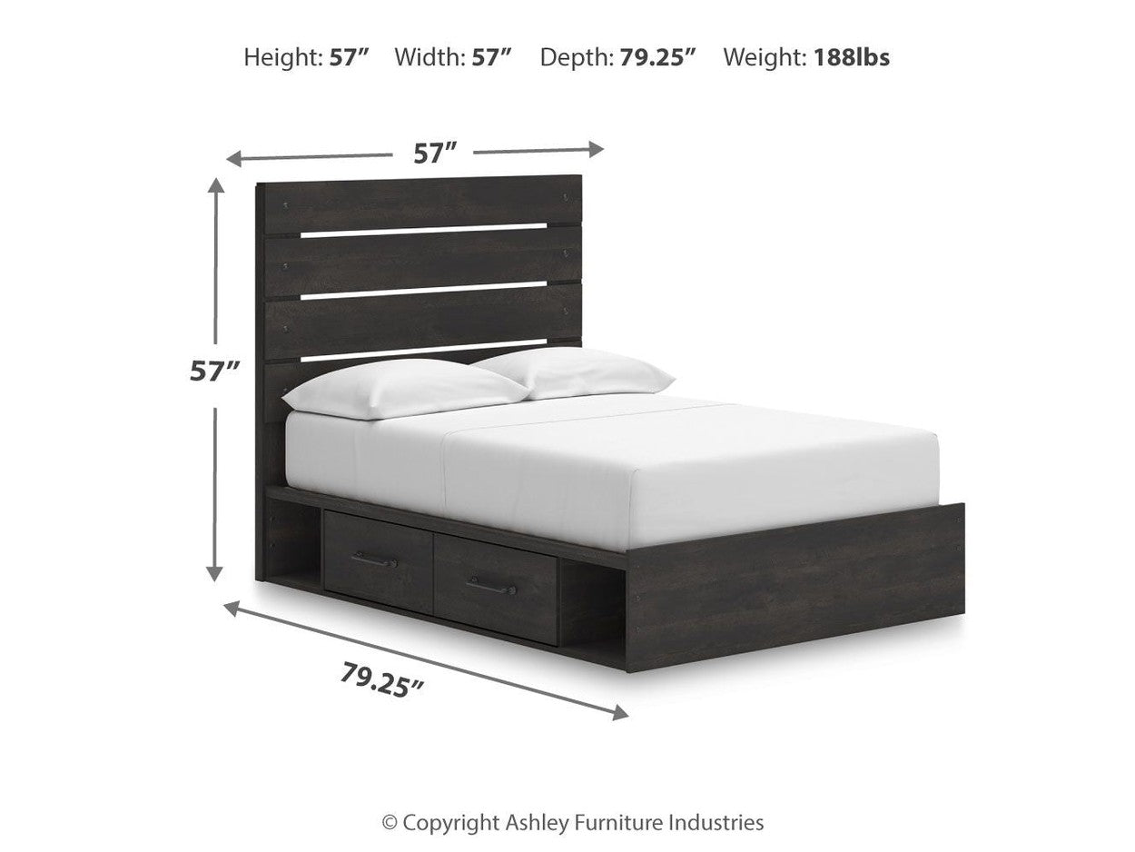 Delmorta - Panel Storage Bed