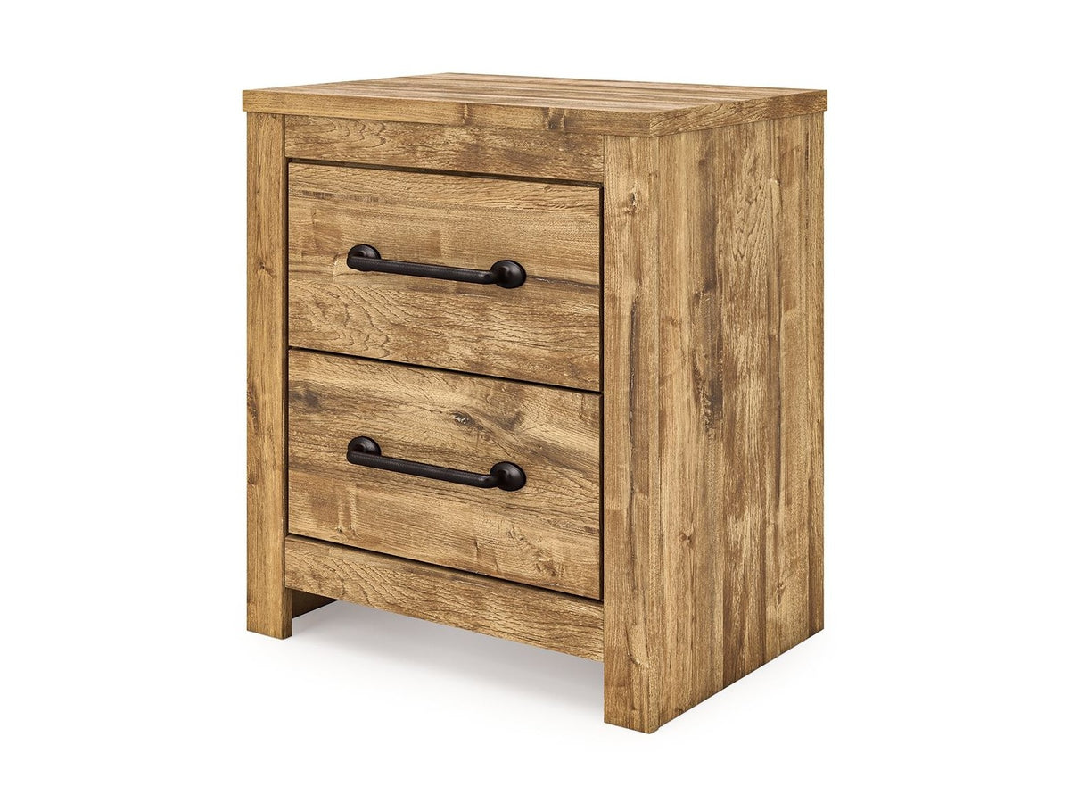 Maystonna - Two Drawer Night Stand - Brown