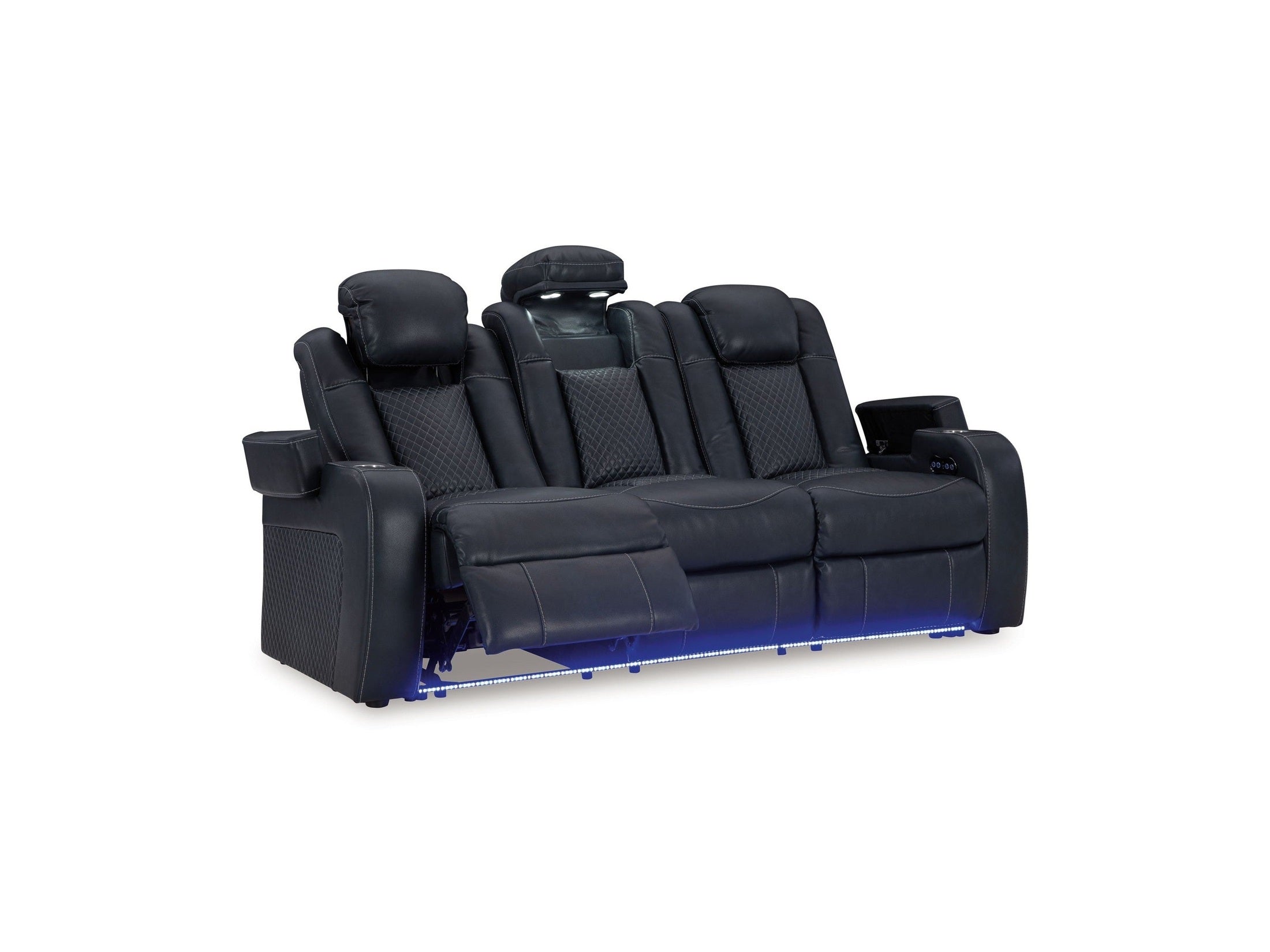 Fyne-dyme - Power Reclining Sofa With Adj Headrest