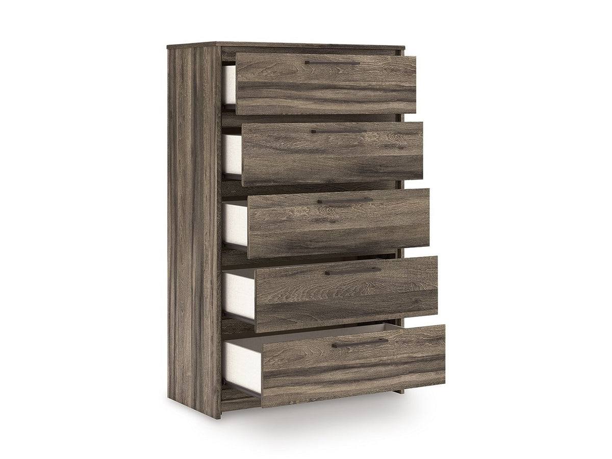 Elbrim - Five Drawer Chest - Brown