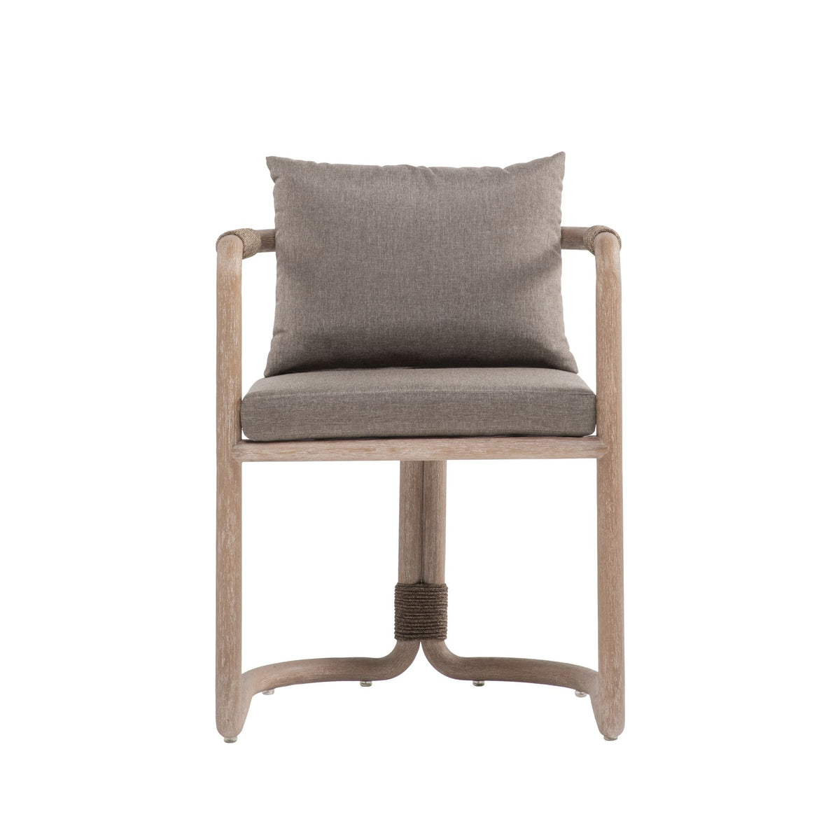 Baja - Outdoor Armchair With Cushion - Brown Eucalyptus / Brown